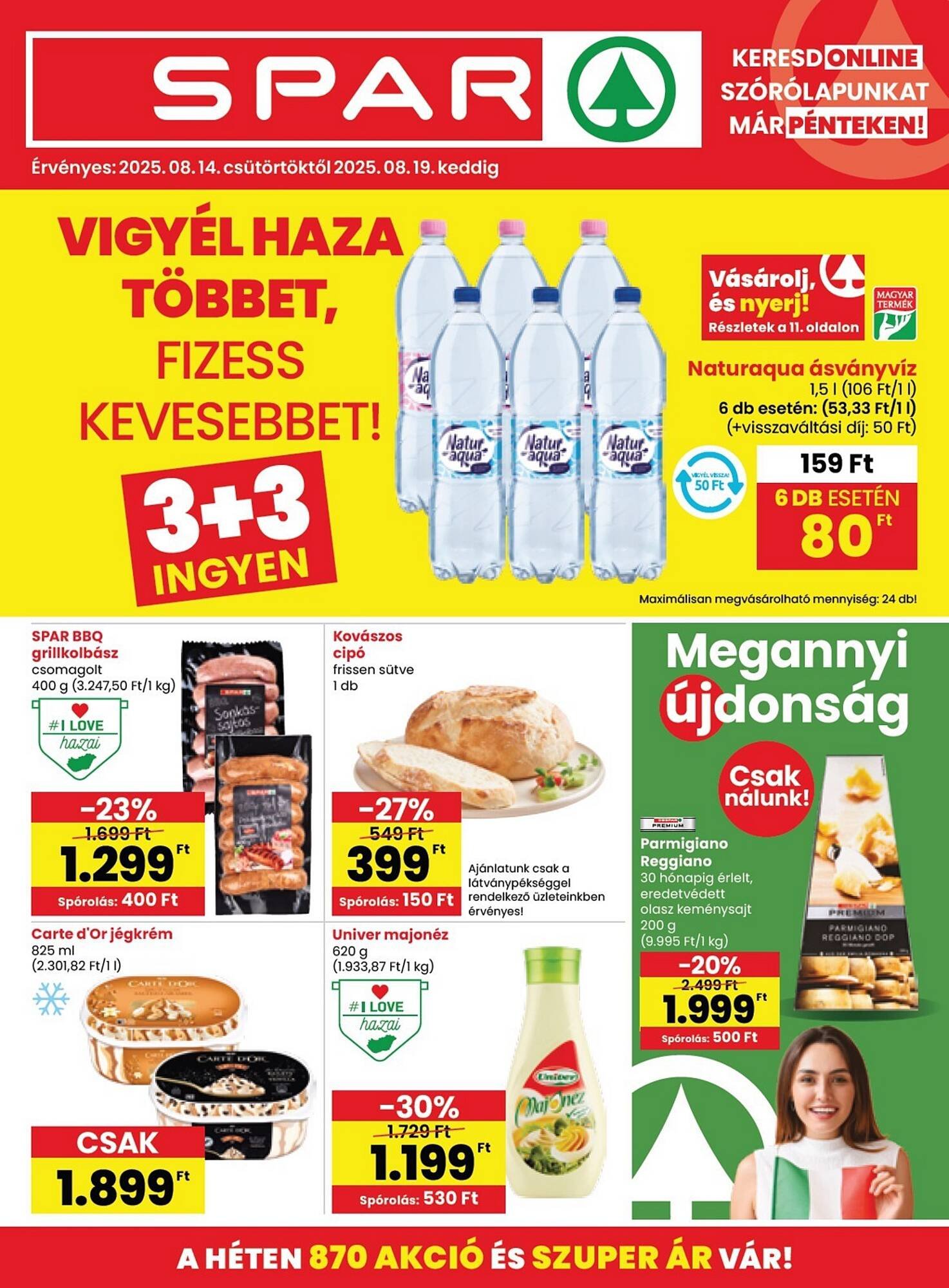 Spar akciós újság (2025-08-14 - 2025-08-19)