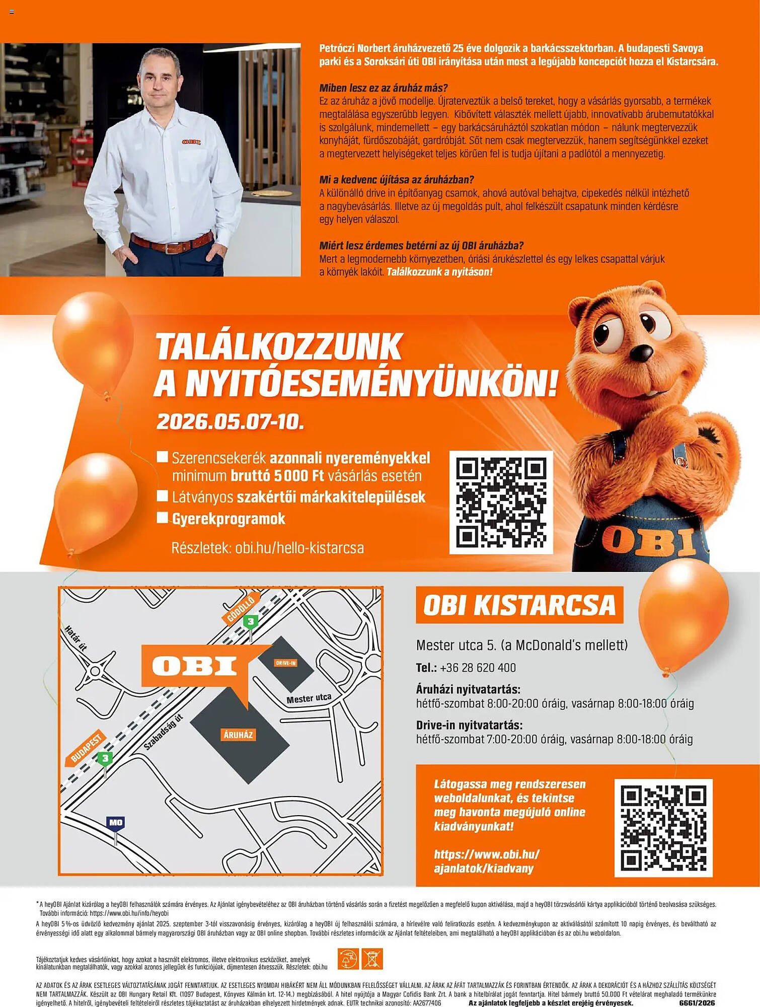OBI akciós újság (2026-05-07 - 2026-05-17)