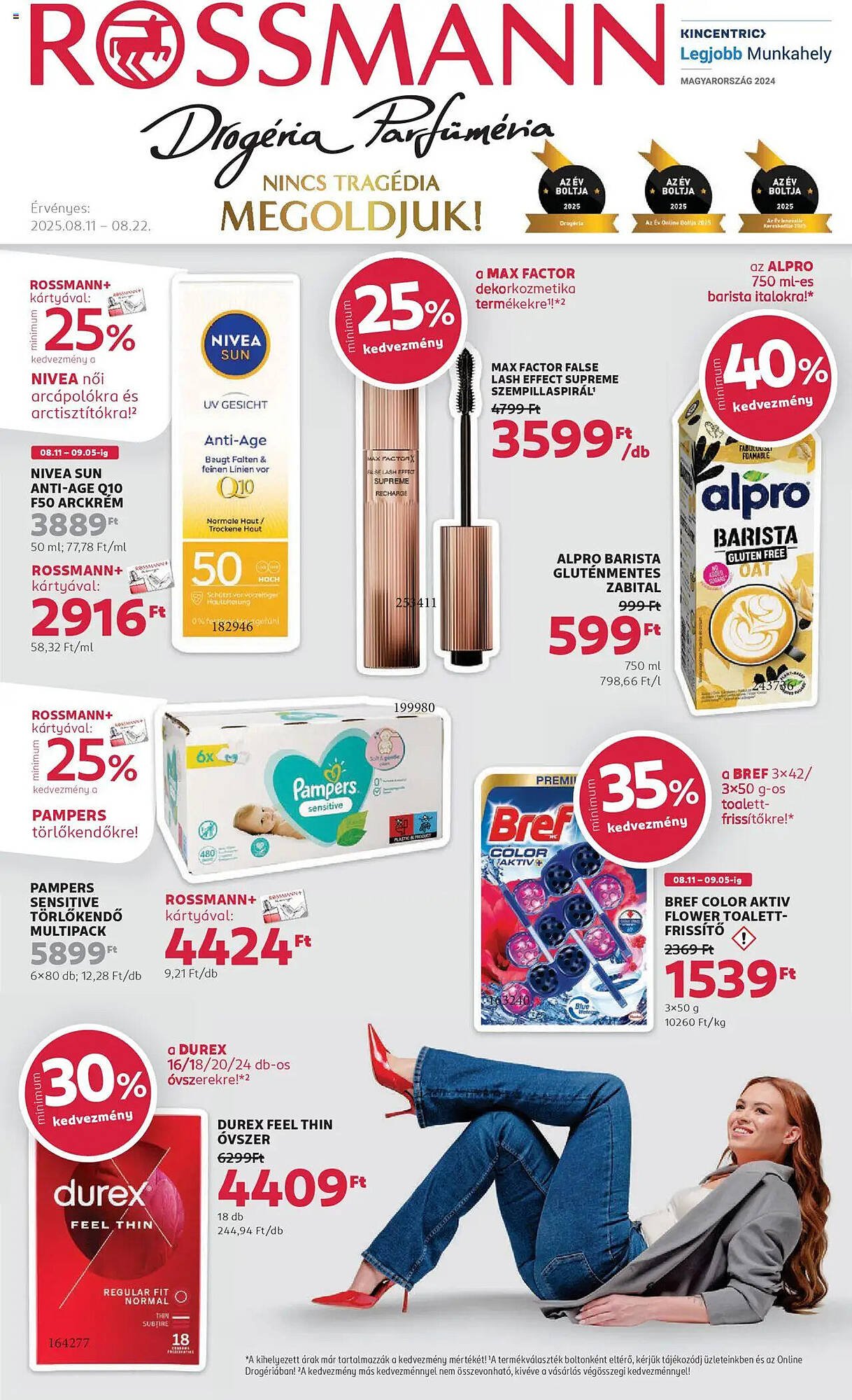 Rossmann akciós újság (2025-08-11 - 2025-08-22)