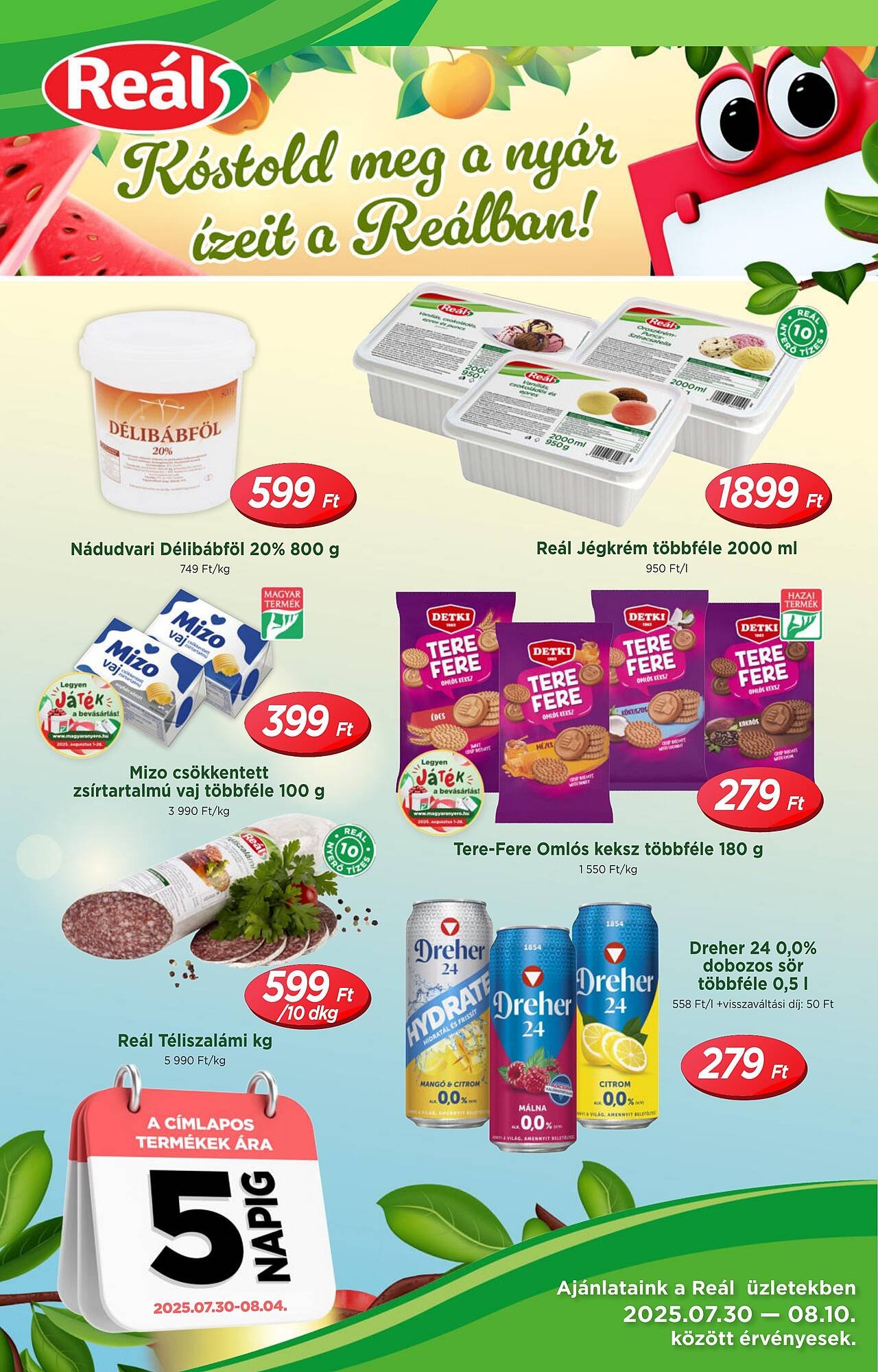 Real akciós újság (2025-07-30 - 2025-08-10)