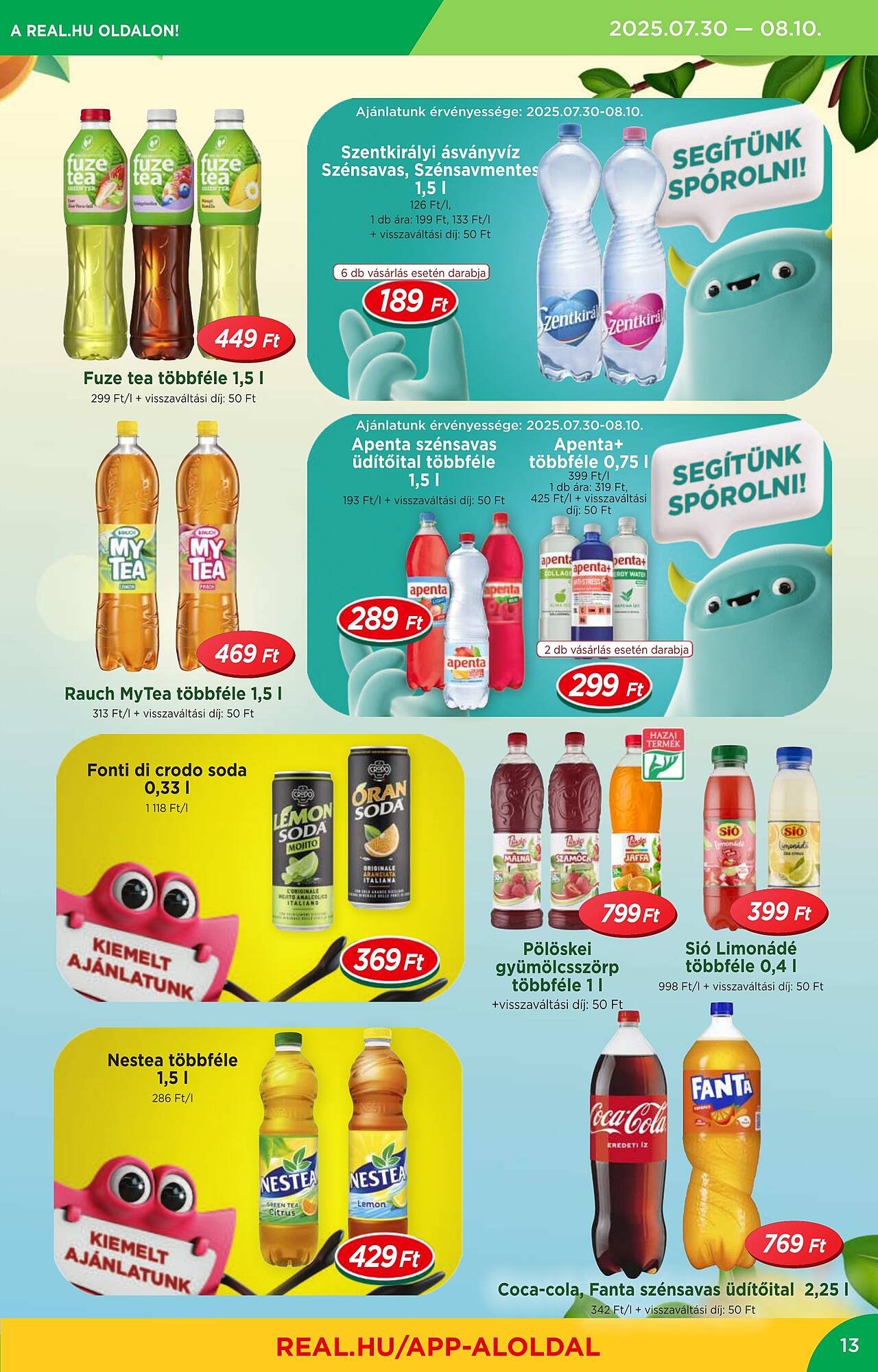 Real akciós újság (2025-07-30 - 2025-08-10)