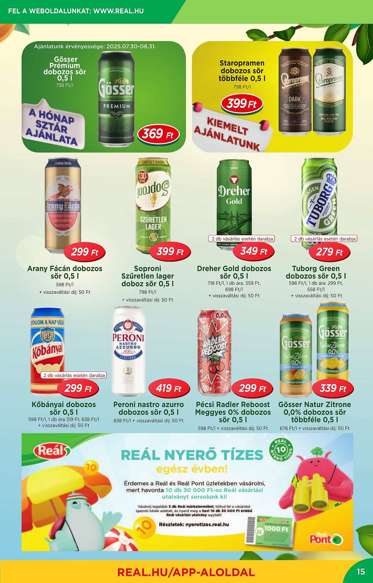 Real akciós újság (2025-07-30 - 2025-08-10)