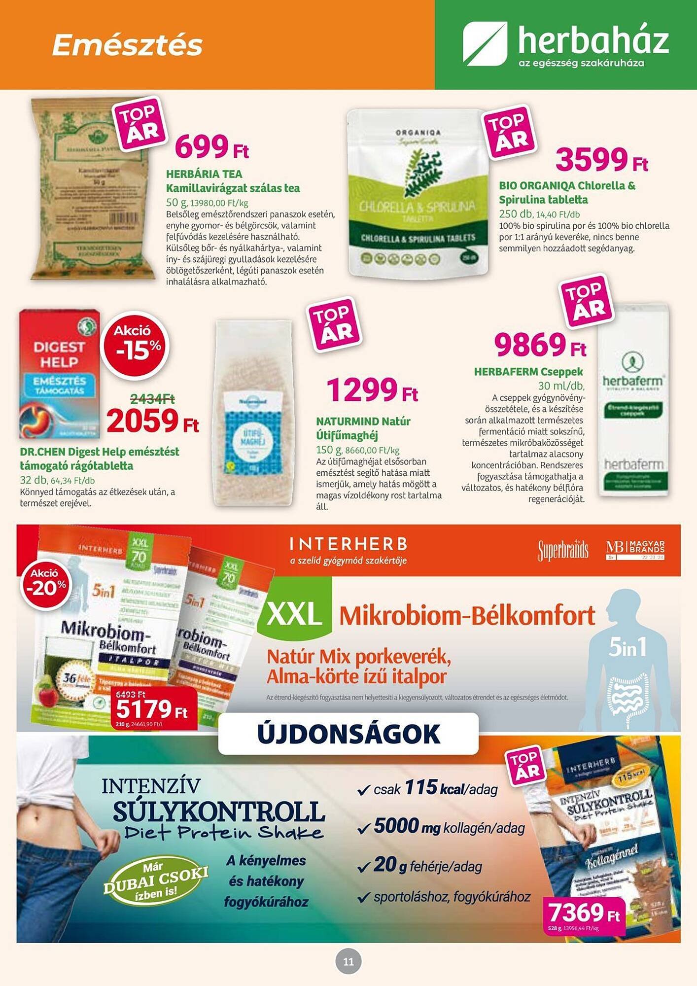 Herbaház akciós újság (2025-10-06 - 2025-11-02)