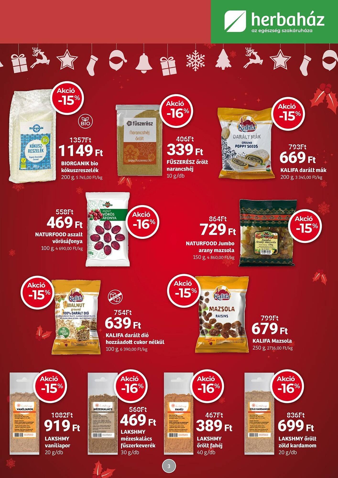 Herbaház akciós újság (2025-12-01 - 2026-01-04)