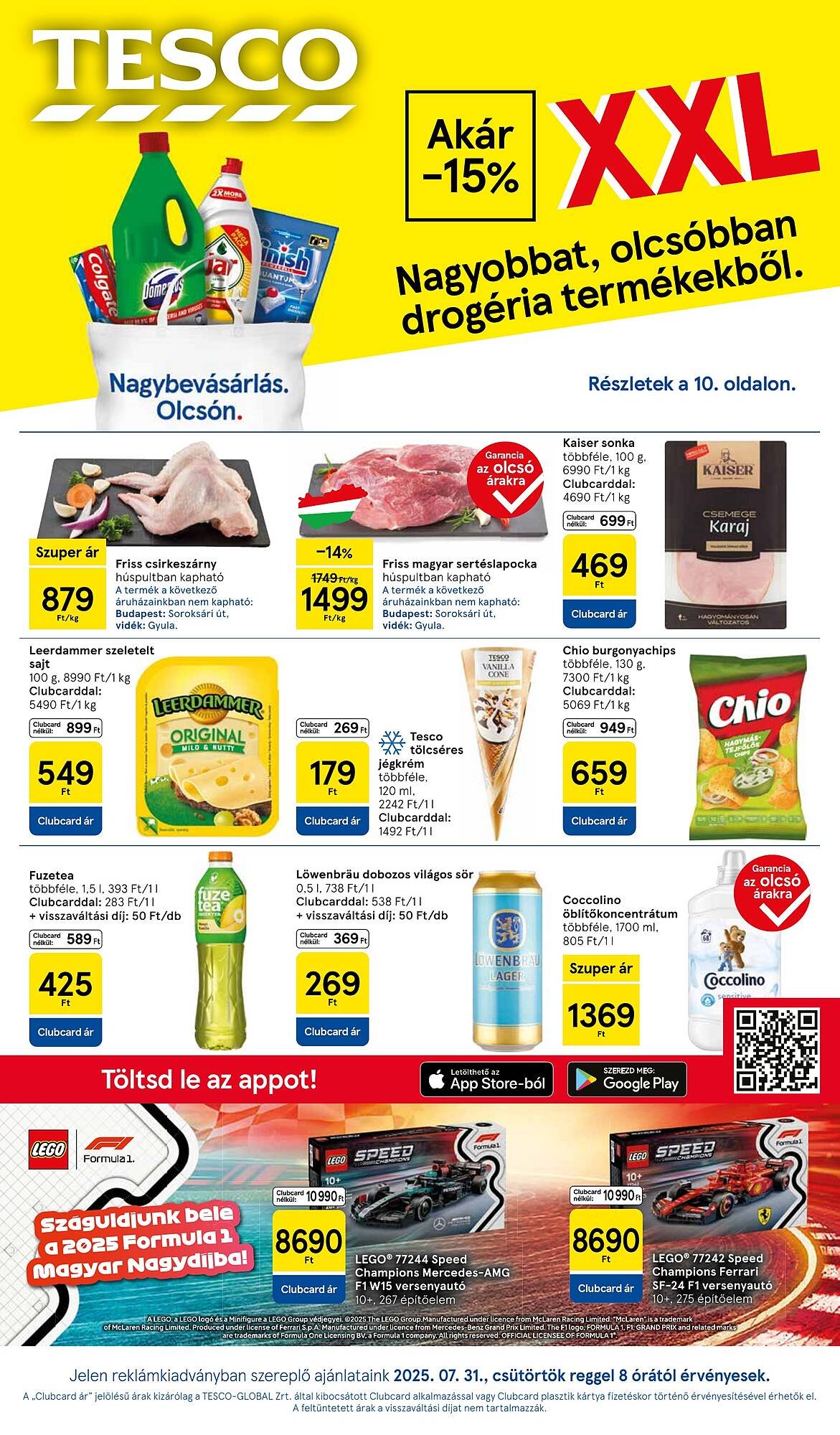 Tesco akciós újság (2025-07-31 - 2025-08-06)