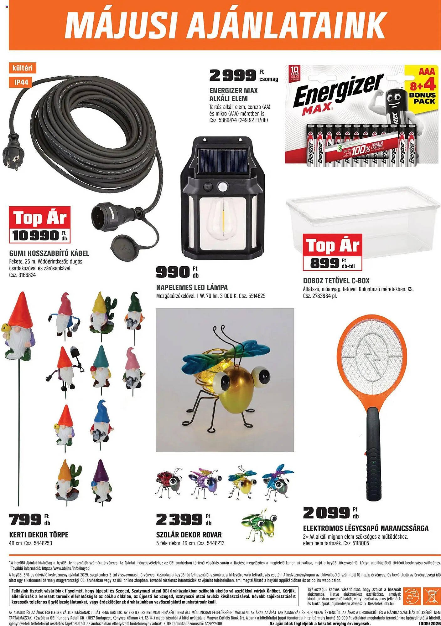 OBI akciós újság (2026-04-28 - 2026-05-31)