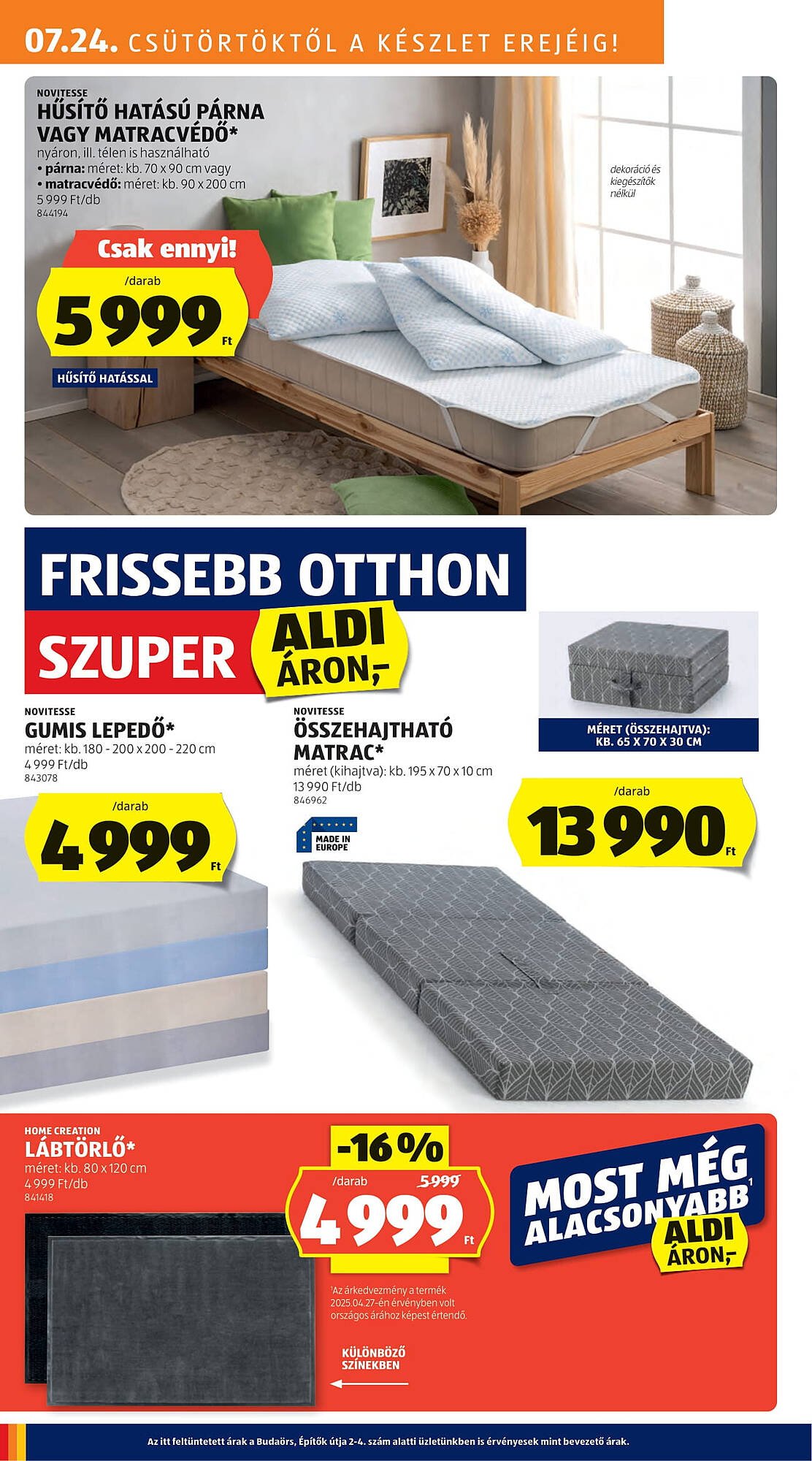 ALDI akciós újság (2025-07-24 - 2025-07-30)
