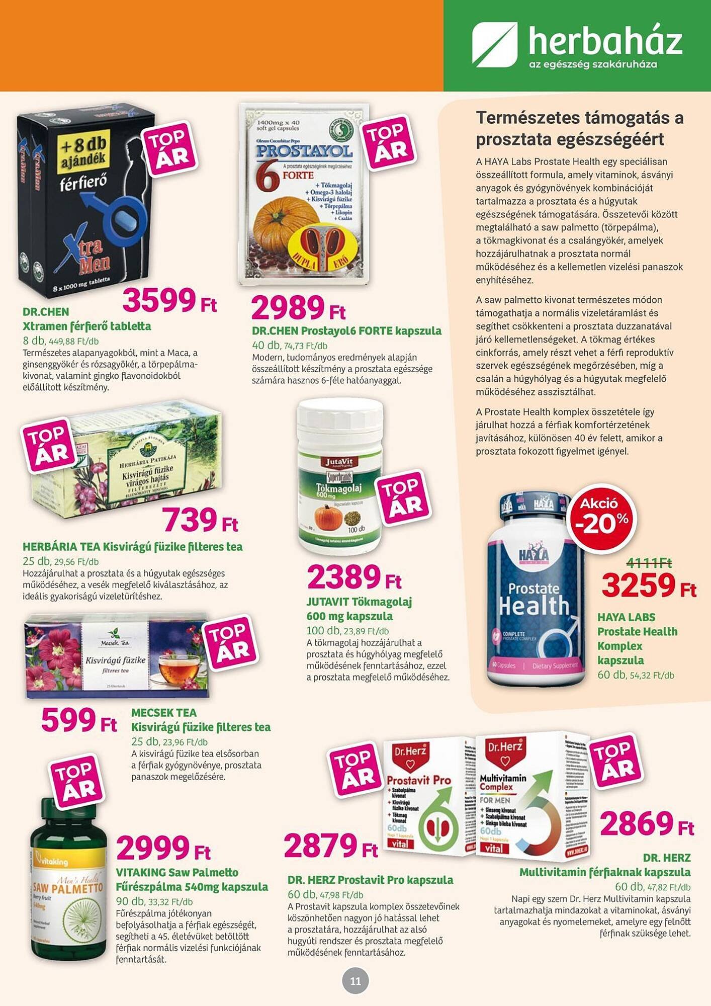 Herbaház akciós újság (2025-11-03 - 2025-11-30)