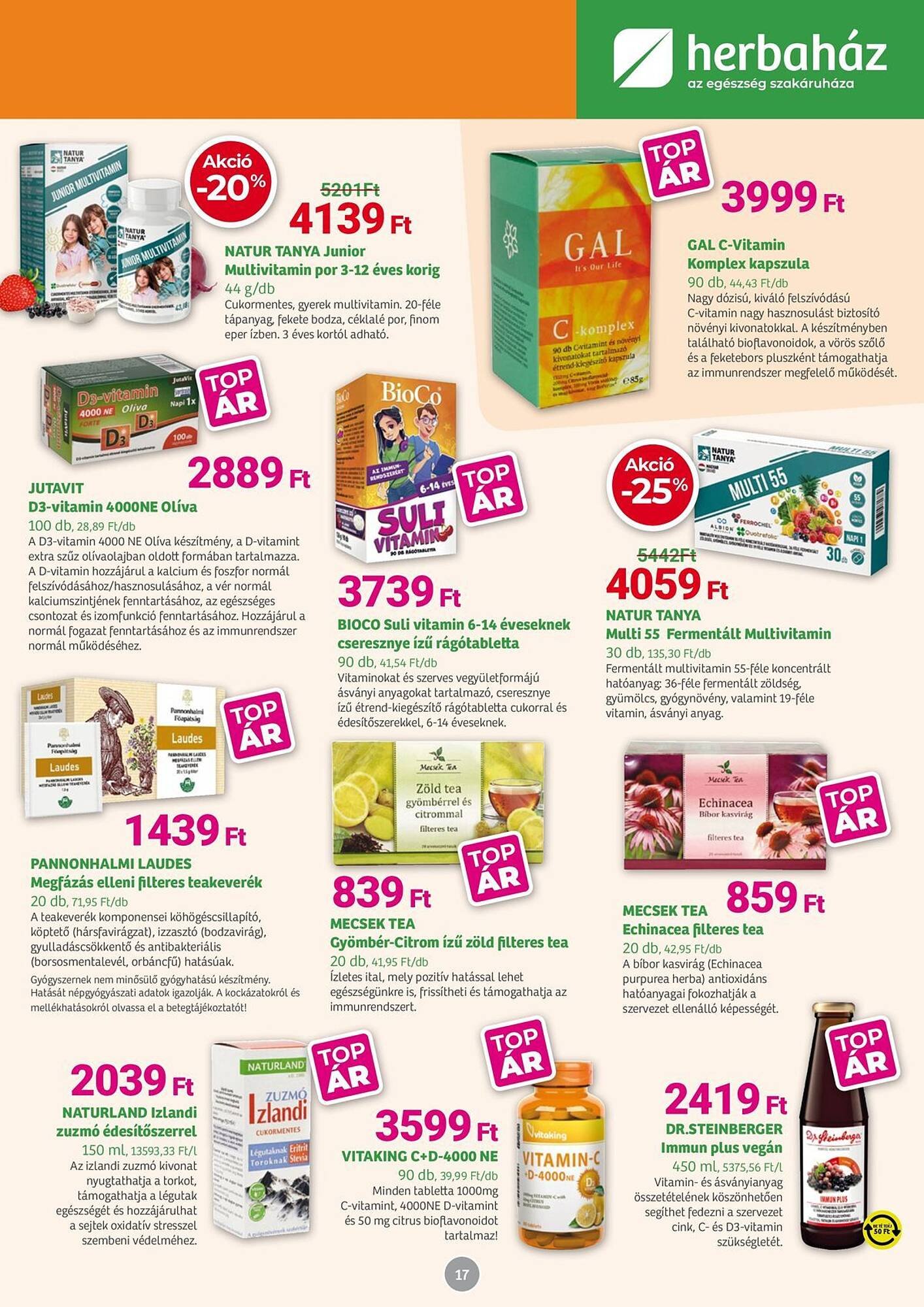 Herbaház akciós újság (2025-11-03 - 2025-11-30)