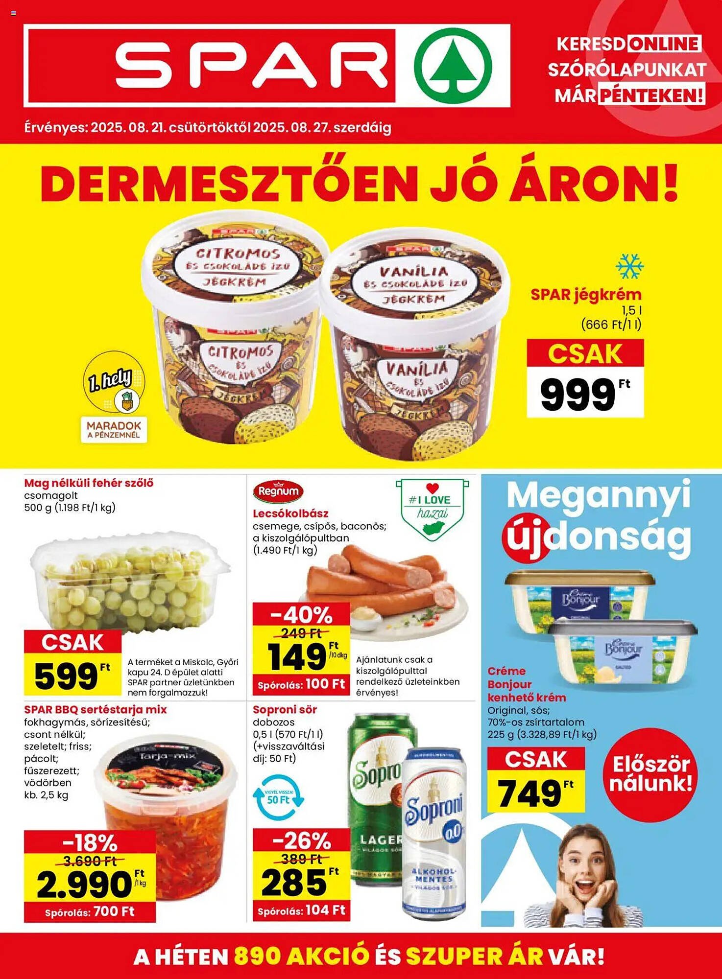 Spar akciós újság (2025-08-21 - 2025-08-27)