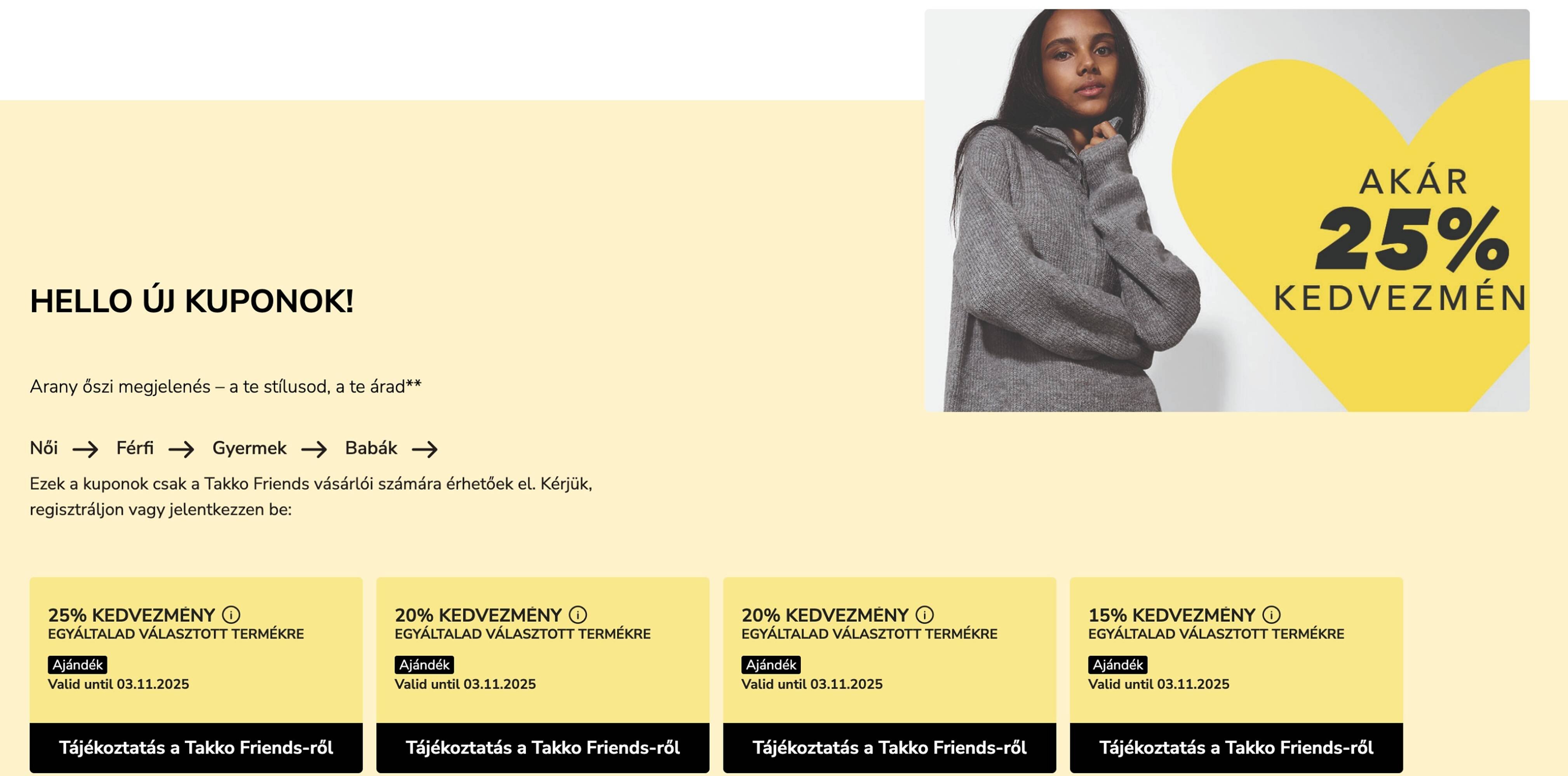Takko akciós újság (2025-10-28 - 2025-11-03)
