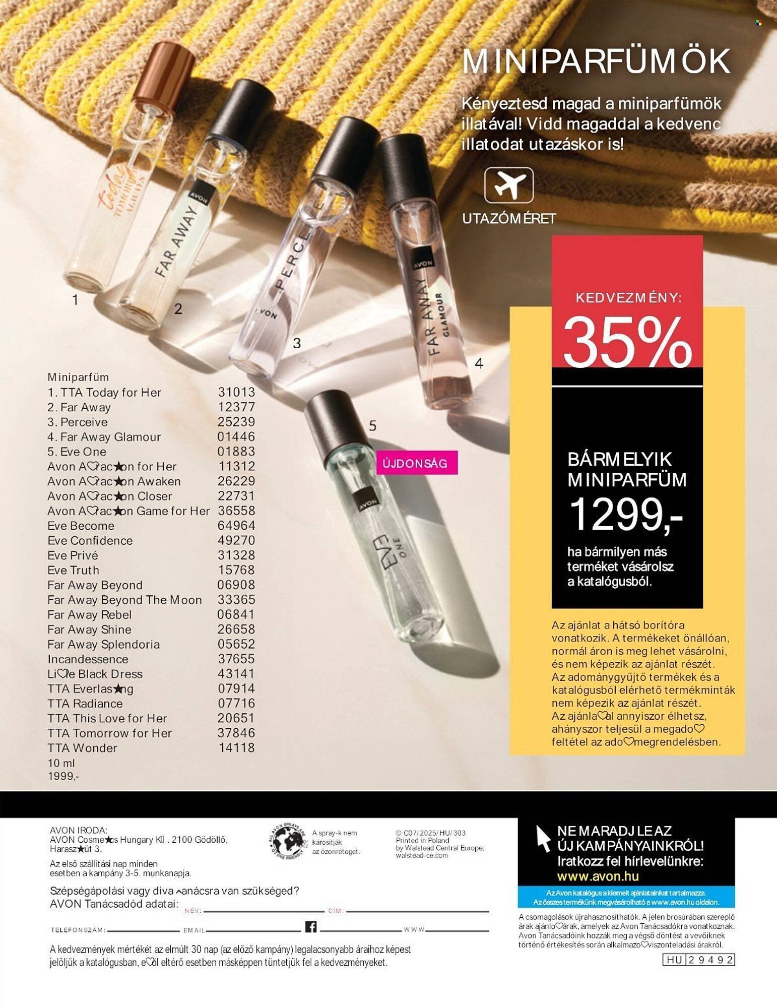 AVON akciós újság (2025-07-01 - 2025-07-31)