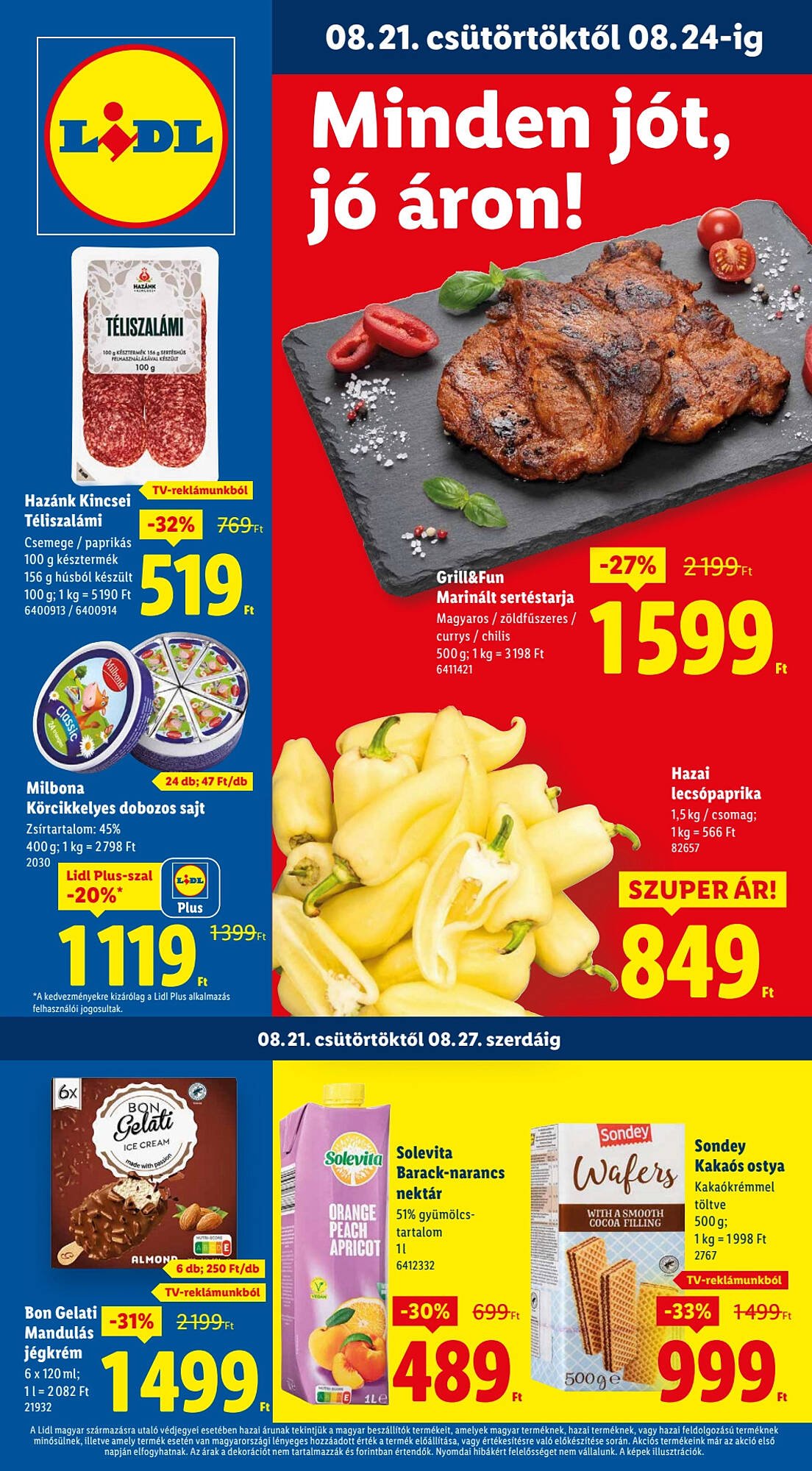 Lidl akciós újság (2025-08-21 - 2025-08-27)