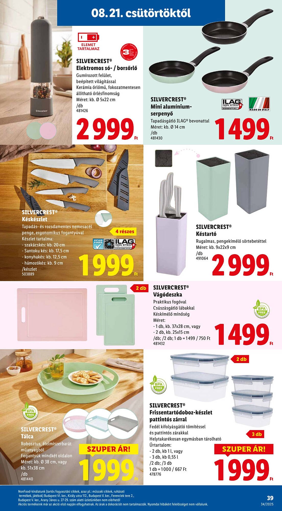 Lidl akciós újság (2025-08-21 - 2025-08-27)