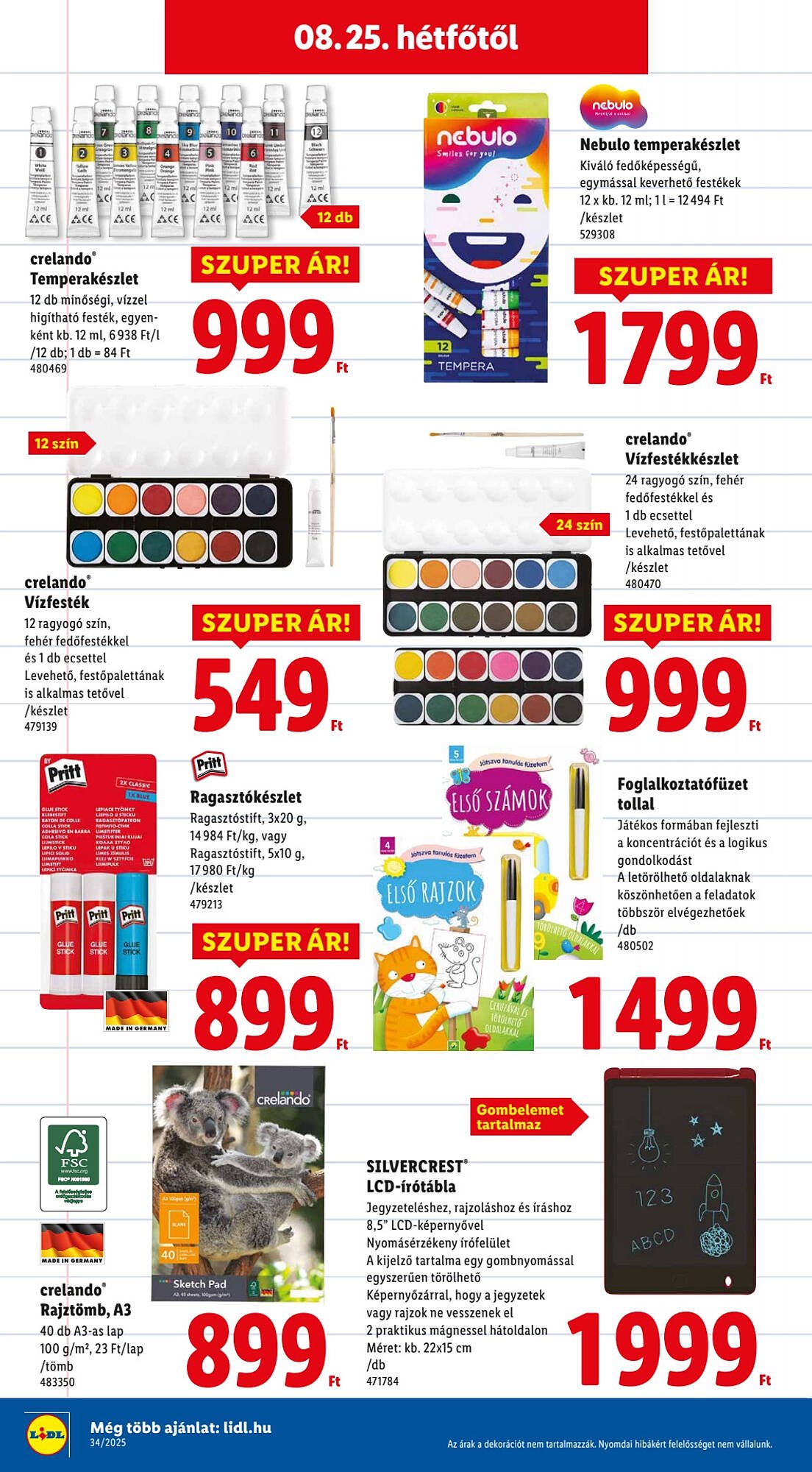 Lidl akciós újság (2025-08-21 - 2025-08-27)