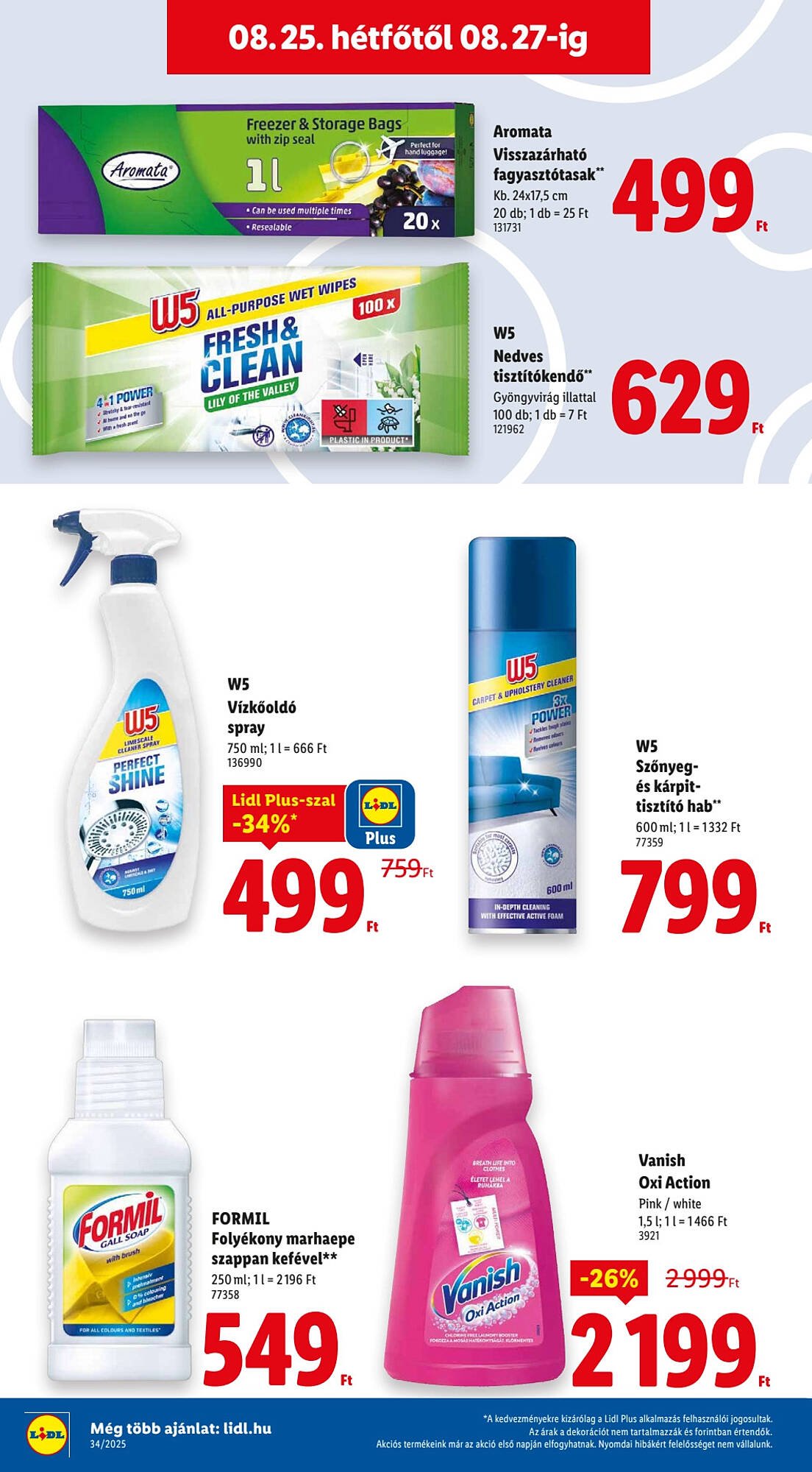 Lidl akciós újság (2025-08-21 - 2025-08-27)