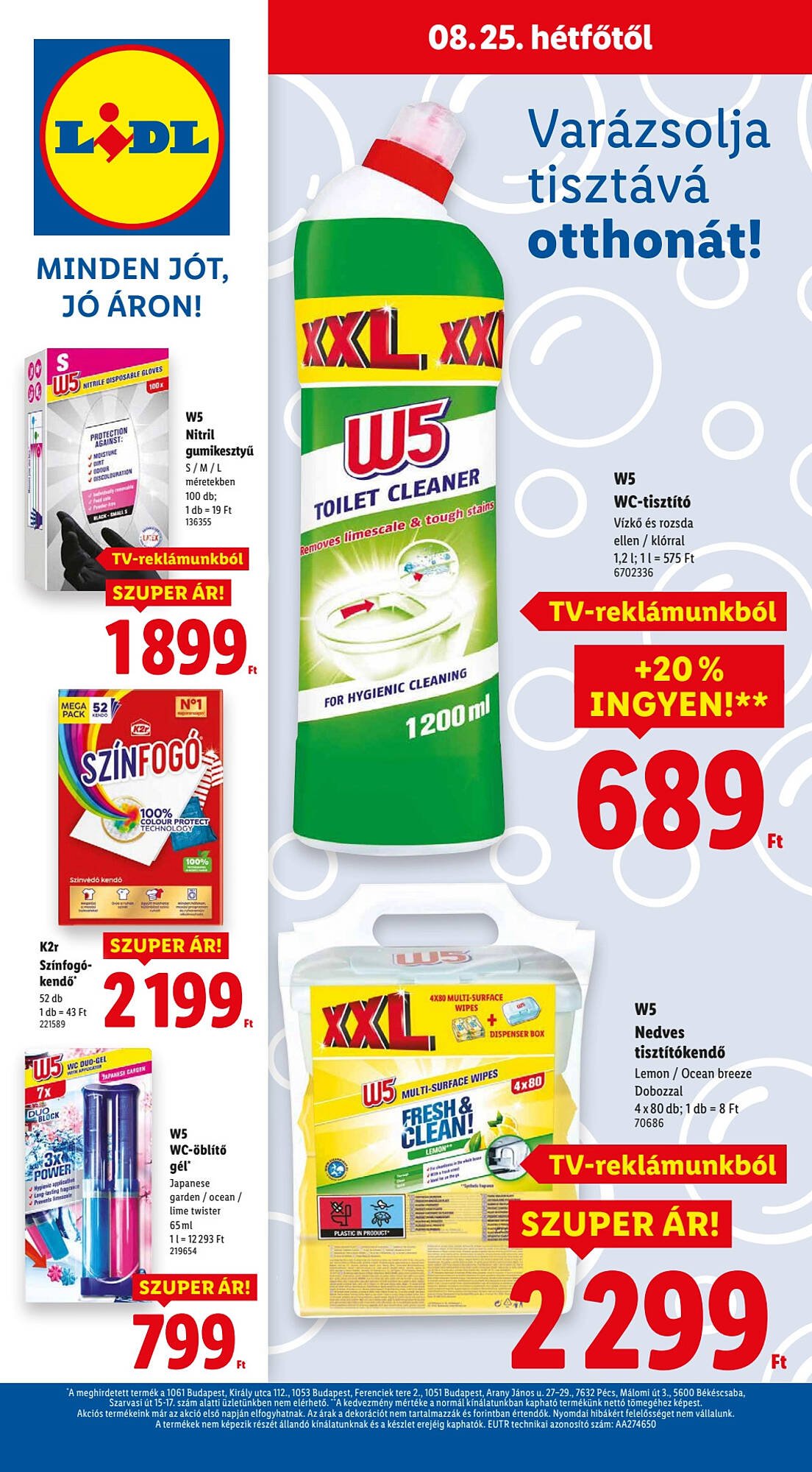 Lidl akciós újság (2025-08-21 - 2025-08-27)
