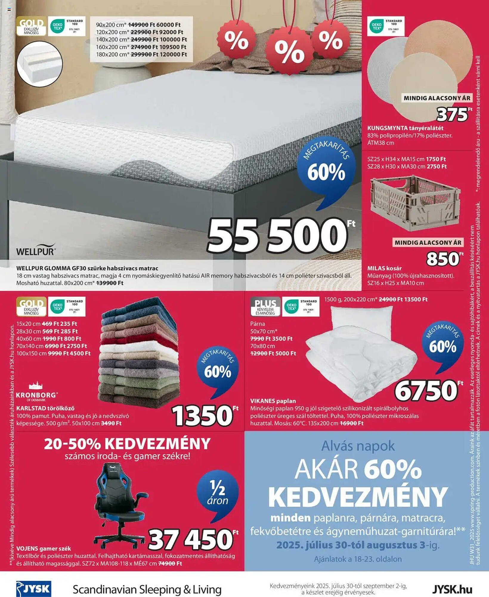 JYSK akciós újság (2025-07-30 - 2025-09-02)