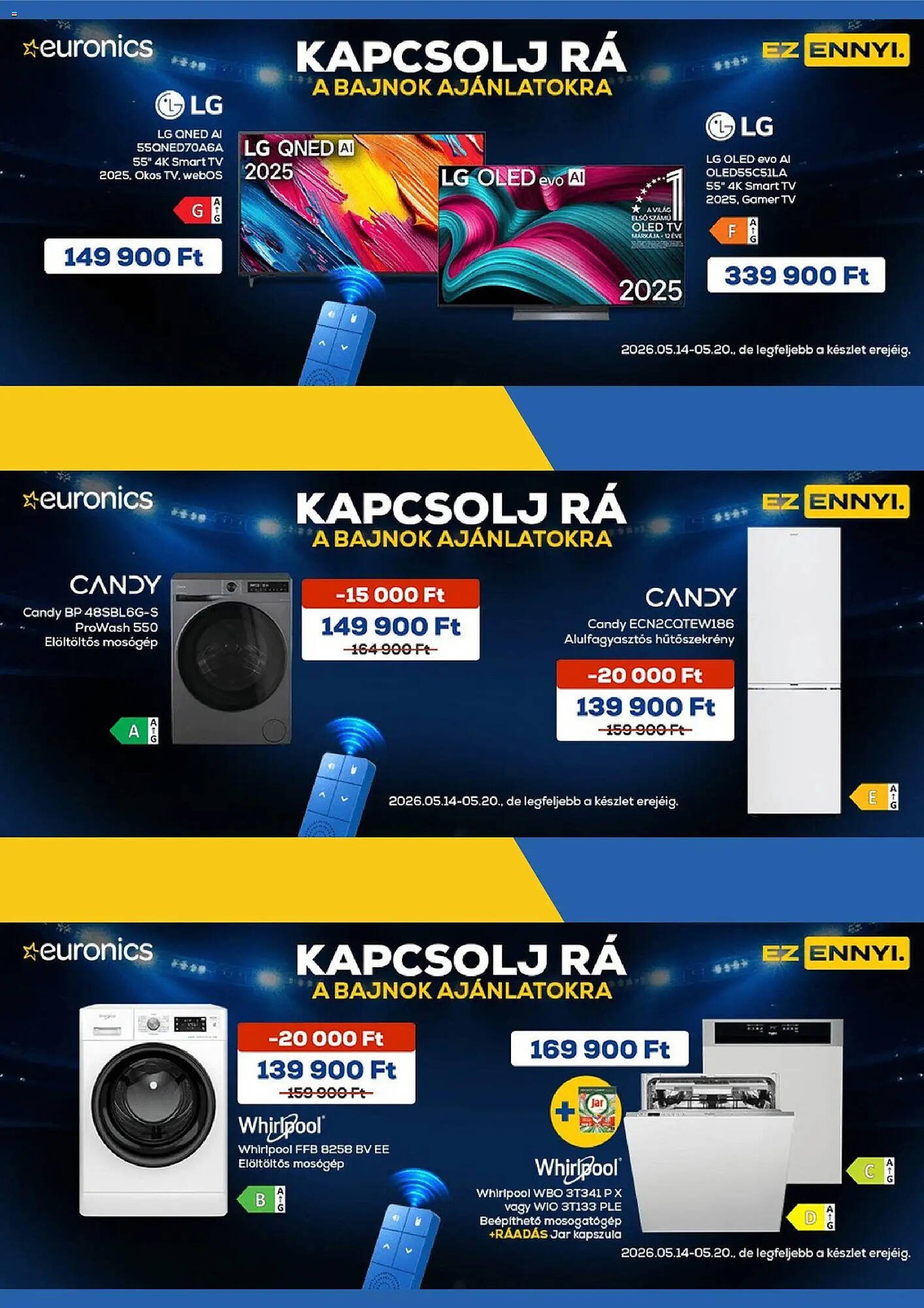 Euronics akciós újság (2026-05-14 - 2026-05-20)