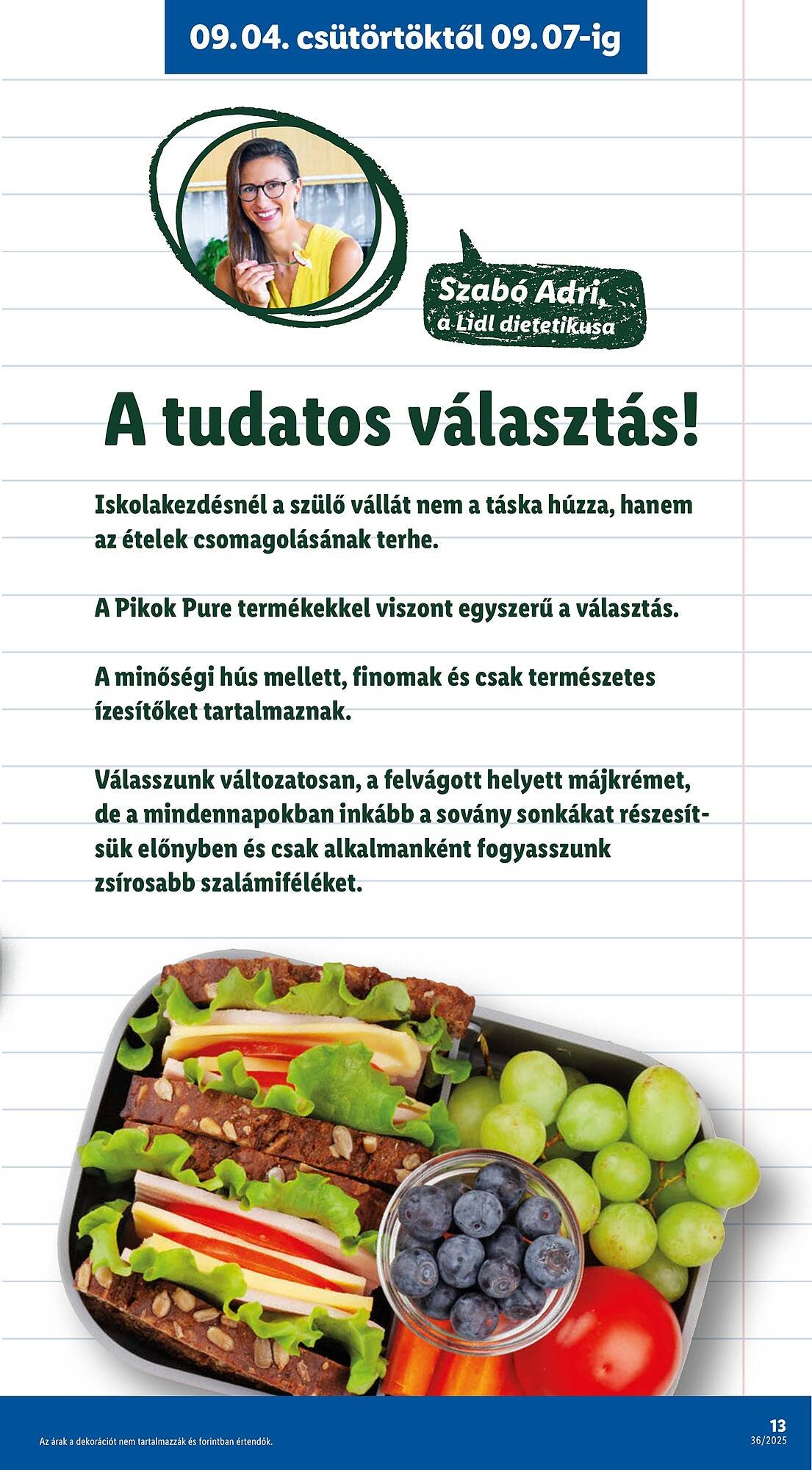 Pick-Lidl Nyereményjáték 2025.09.24 akciós újság (None - 2025-09-04)