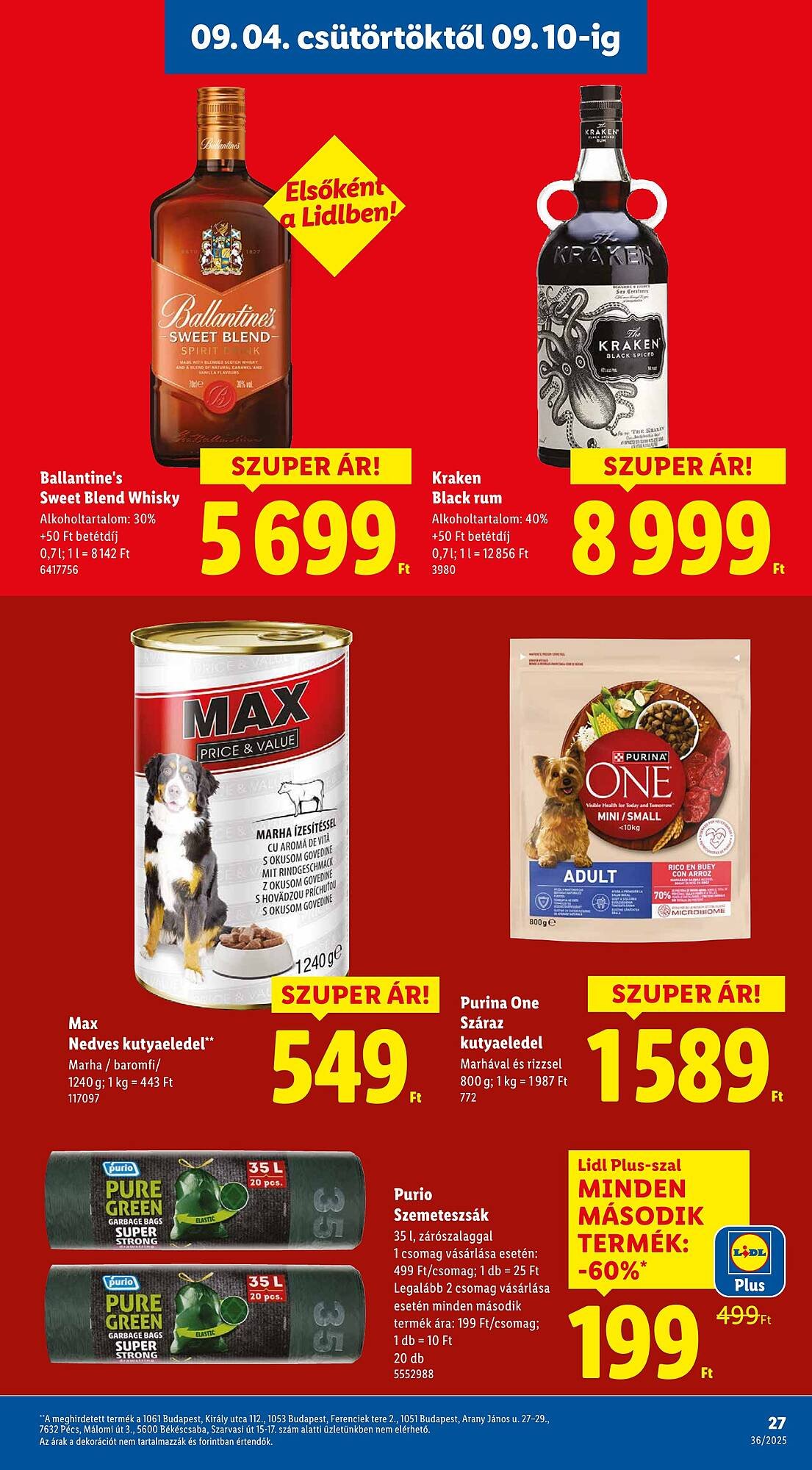 Pick-Lidl Nyereményjáték 2025.09.24 akciós újság (None - 2025-09-04)