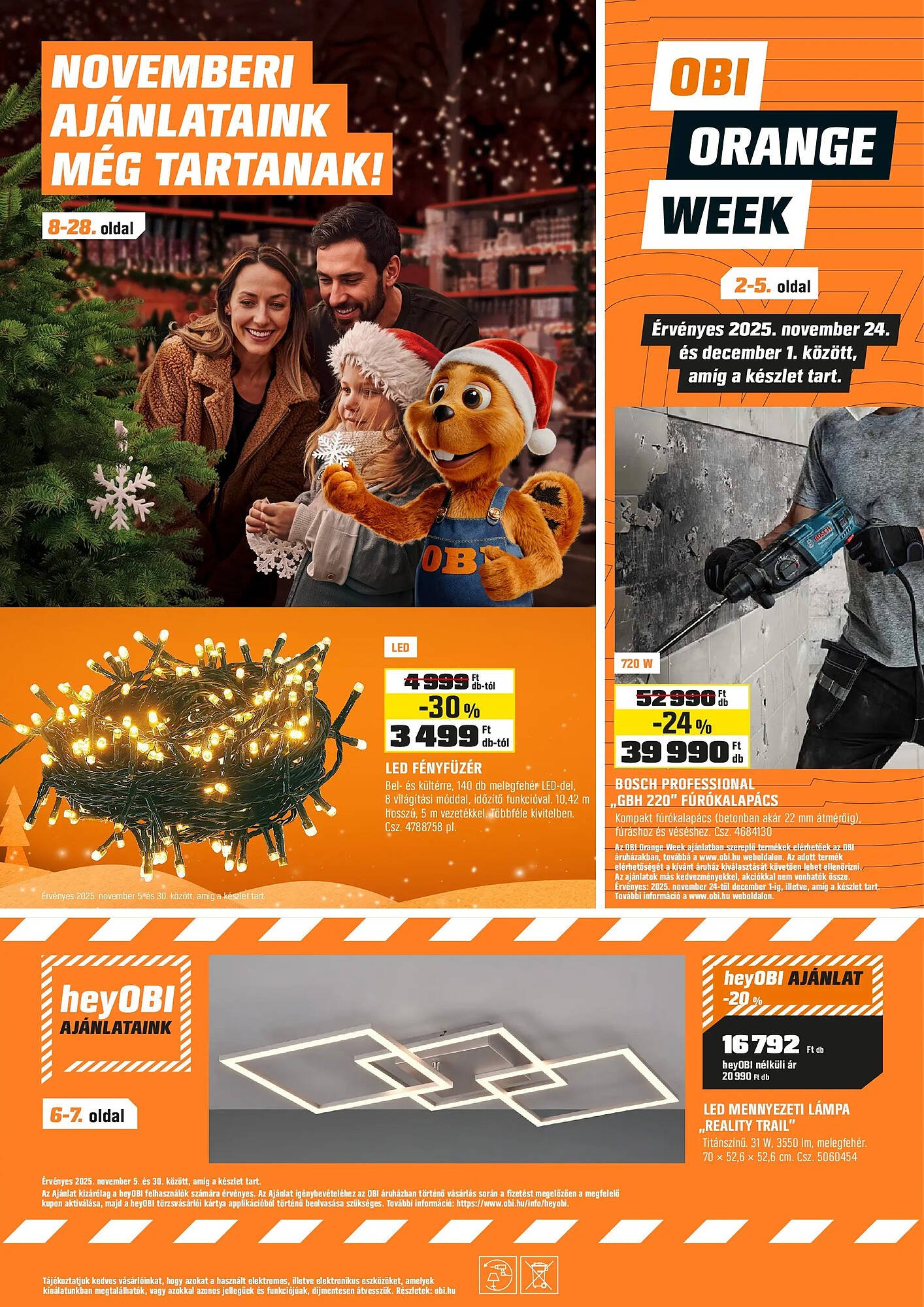 OBI akciós újság (2025-11-21 - 2025-11-23)