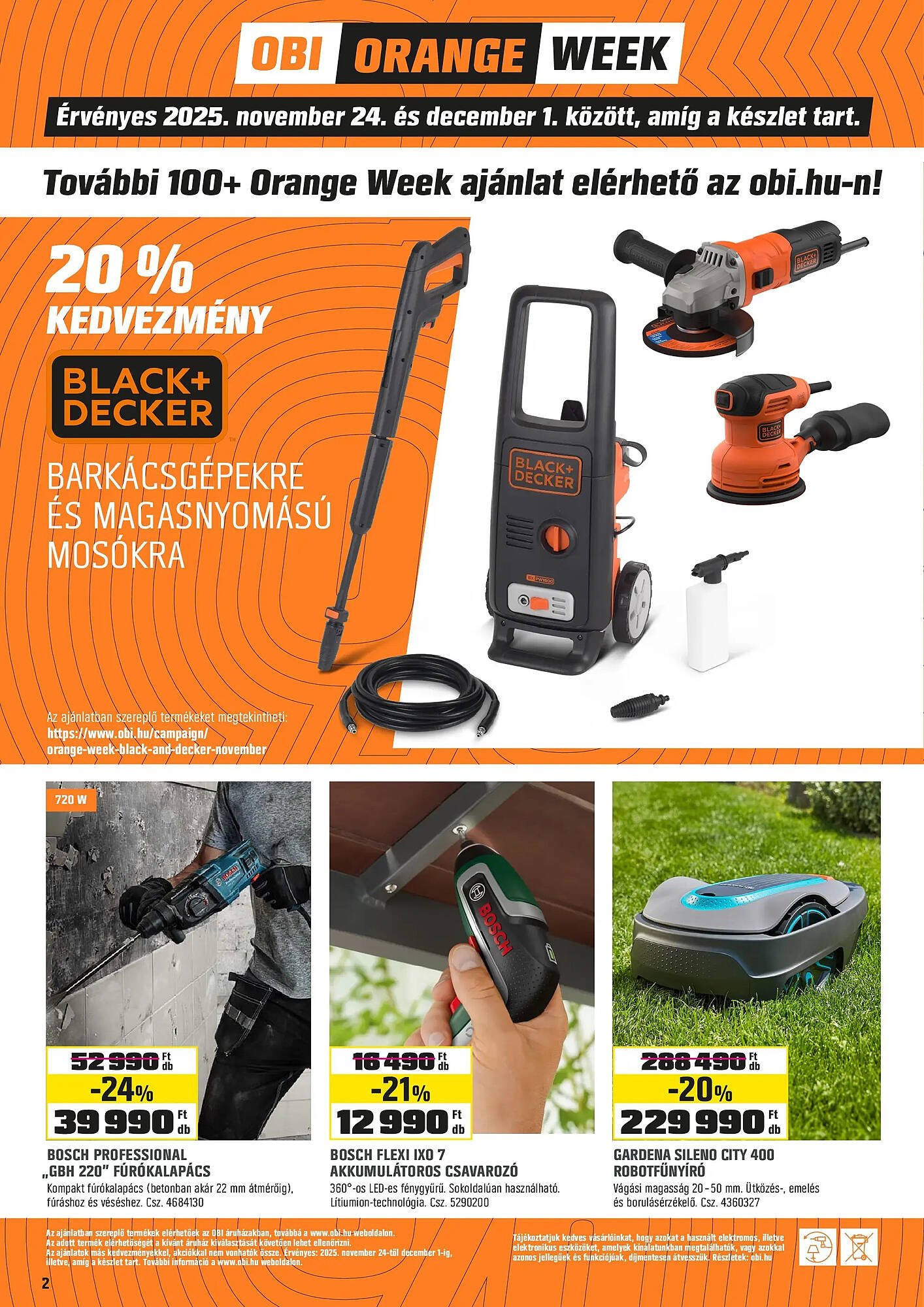 OBI akciós újság (2025-11-21 - 2025-11-23)