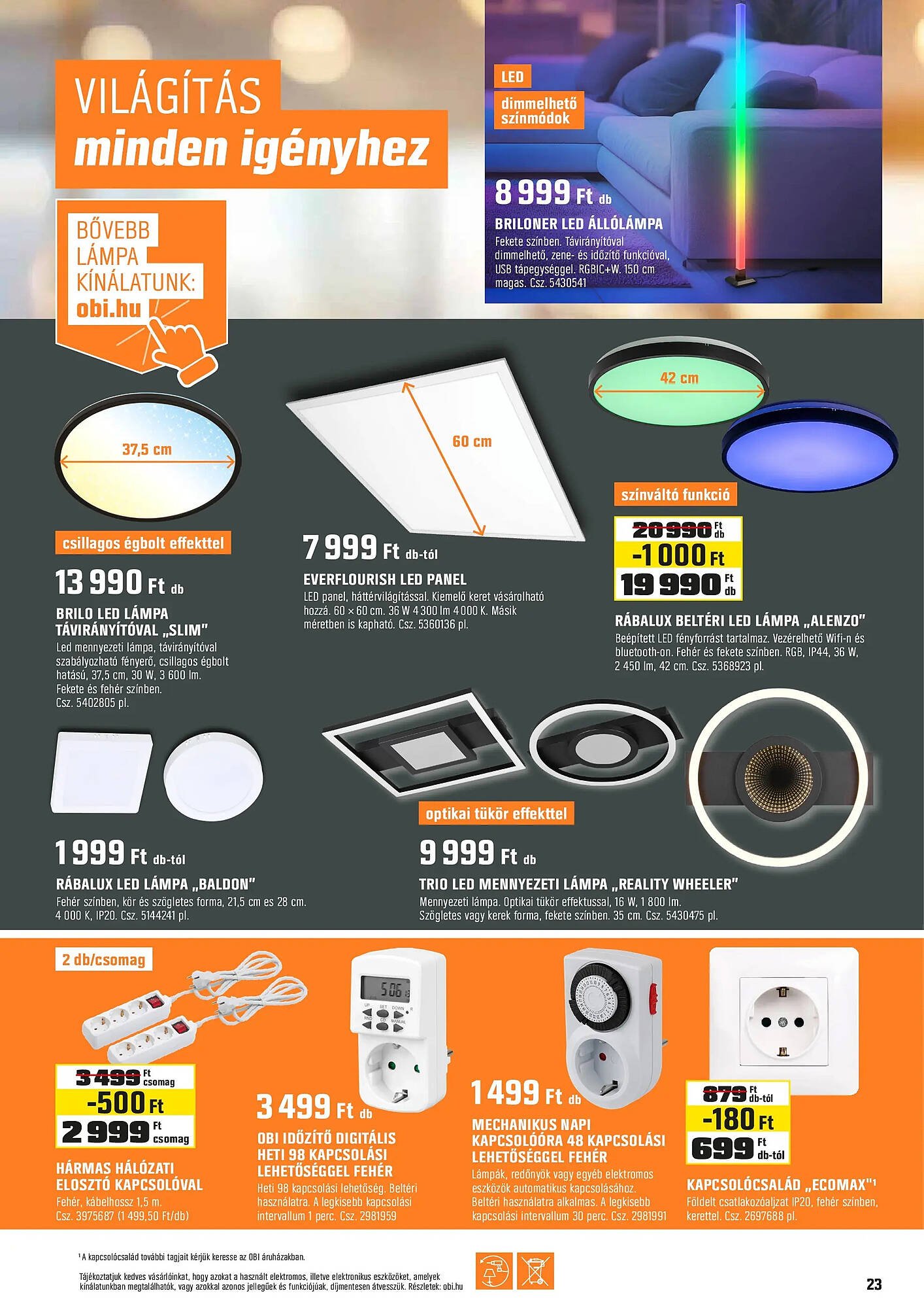 OBI akciós újság (2025-11-21 - 2025-11-23)