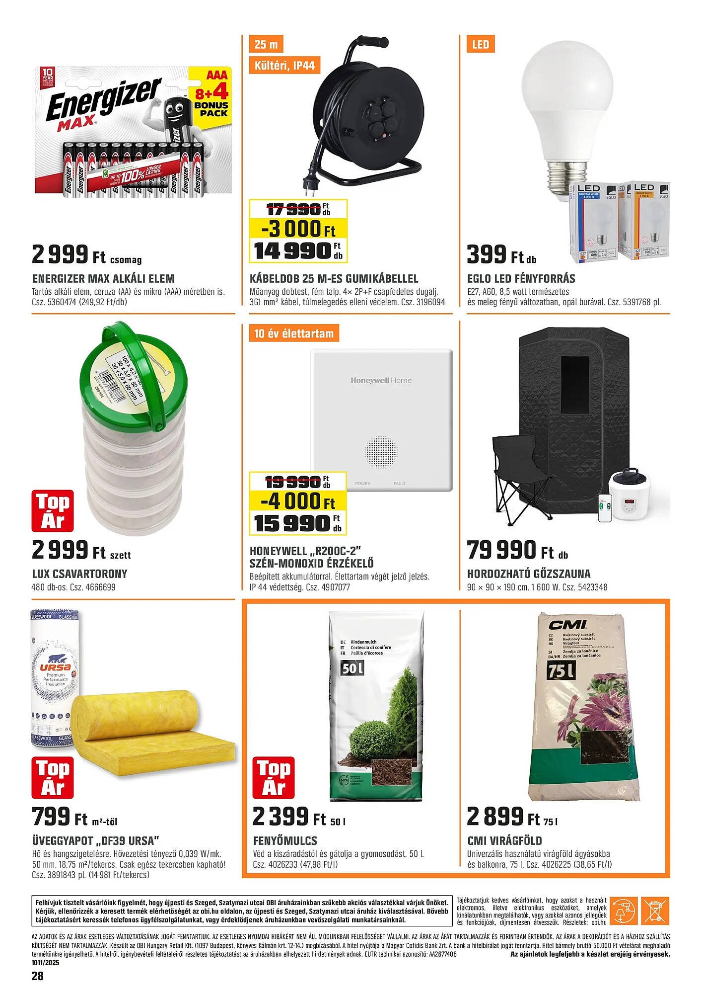 OBI akciós újság (2025-11-21 - 2025-11-23)