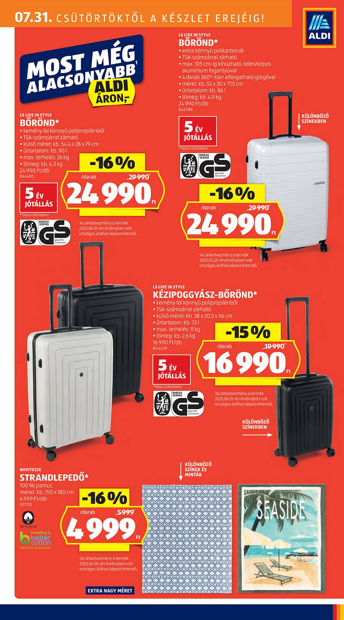 ALDI akciós újság (2025-07-31 - 2025-08-06)