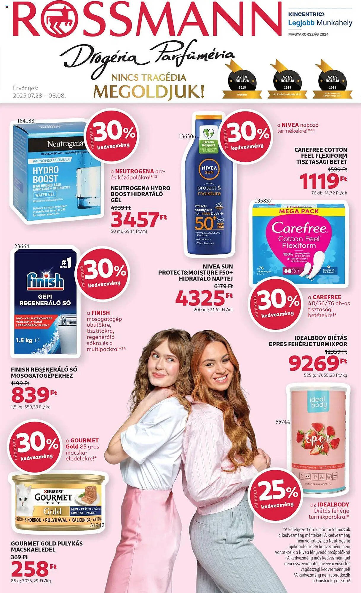 Rossmann akciós újság (2025-07-28 - 2025-08-08)