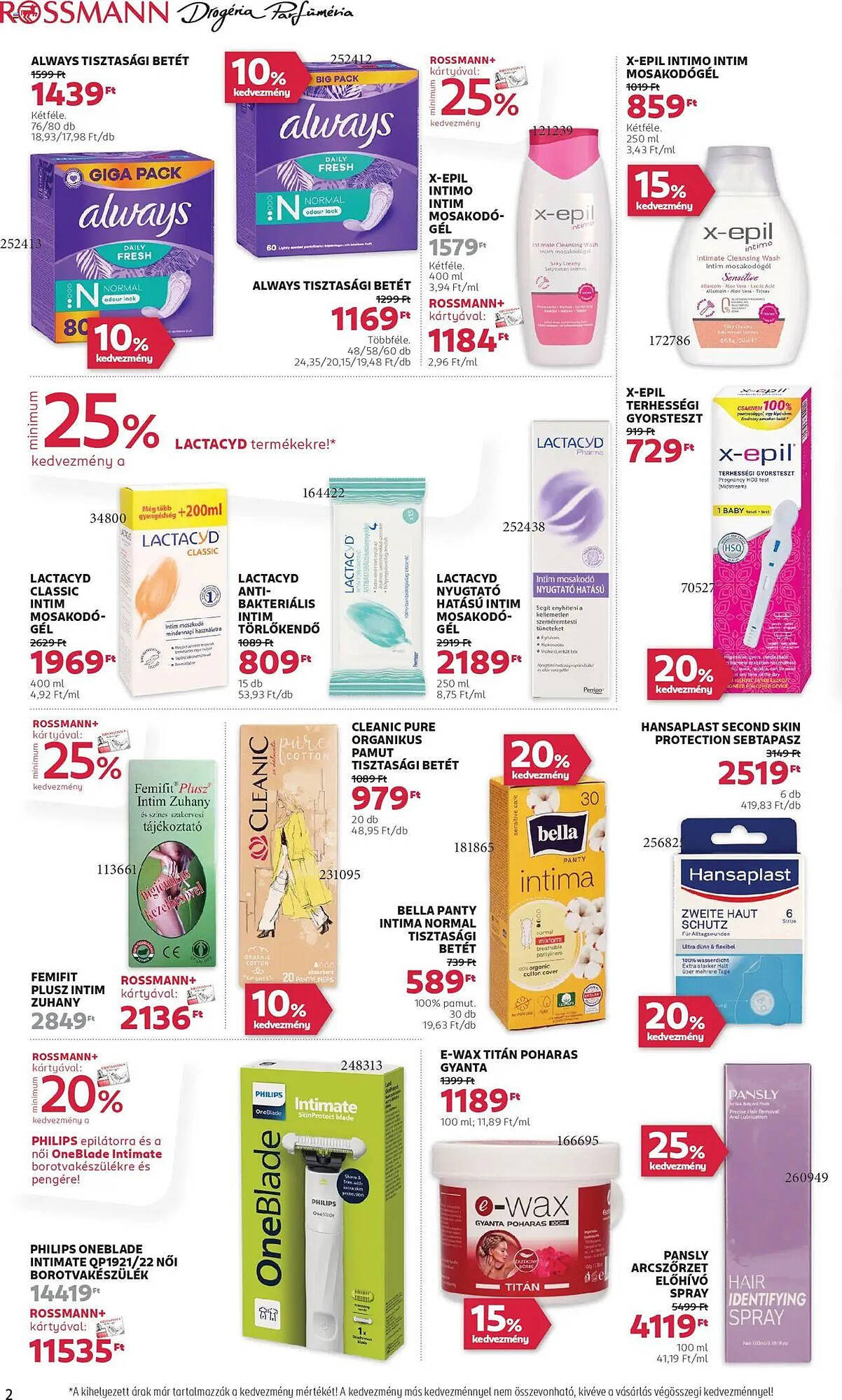 Rossmann akciós újság (2025-07-28 - 2025-08-08)