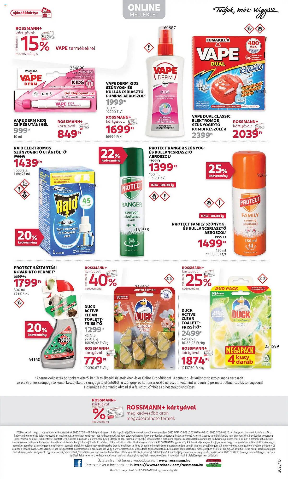Rossmann akciós újság (2025-07-28 - 2025-08-08)