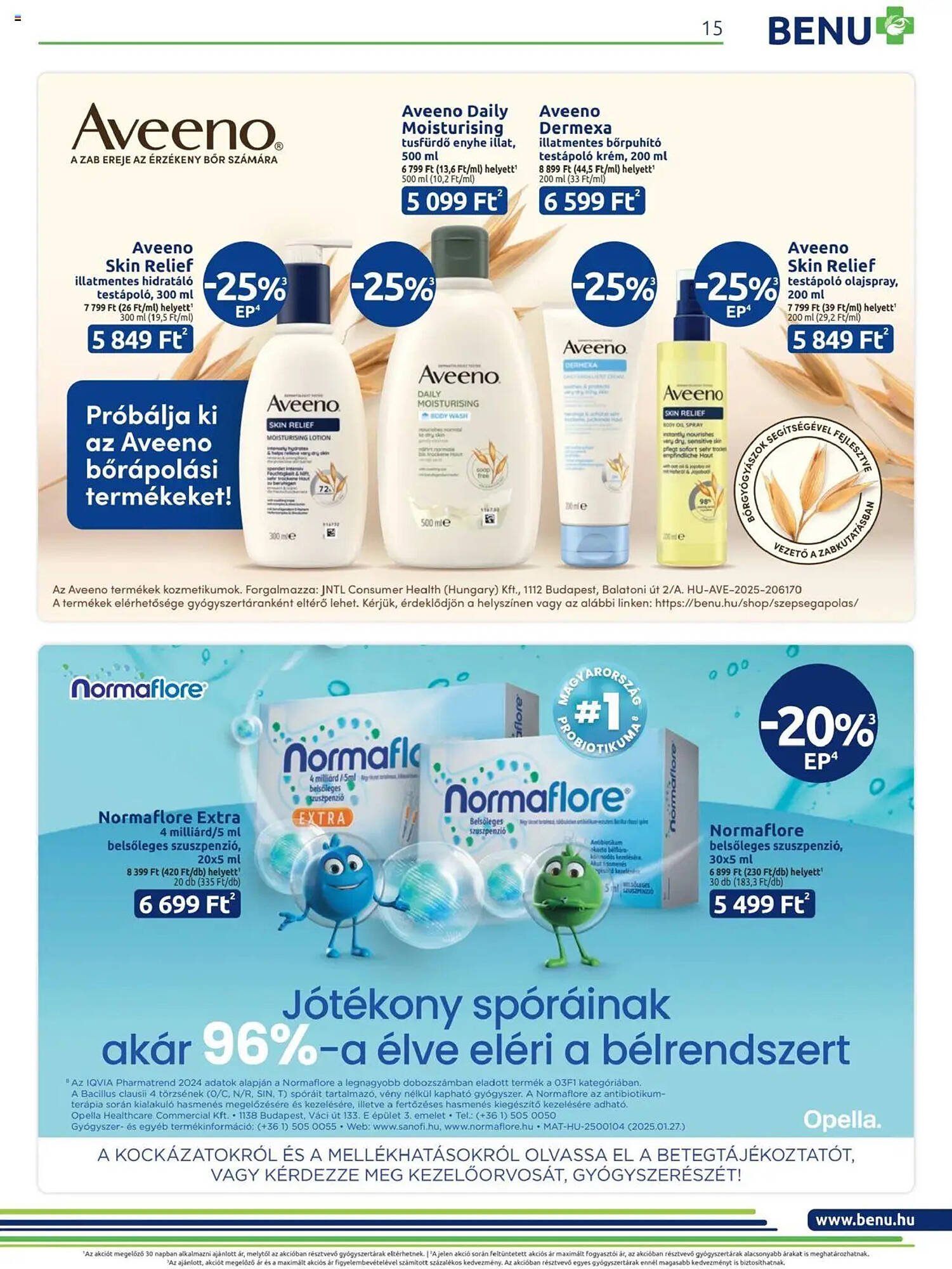 Benu Gyógyszertárak akciós újság (2025-09-01 - 2025-09-30)