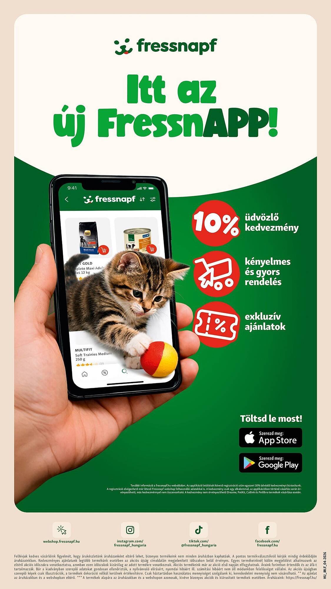 Fressnapf akciós újság (2026-04-06 - 2026-04-15)