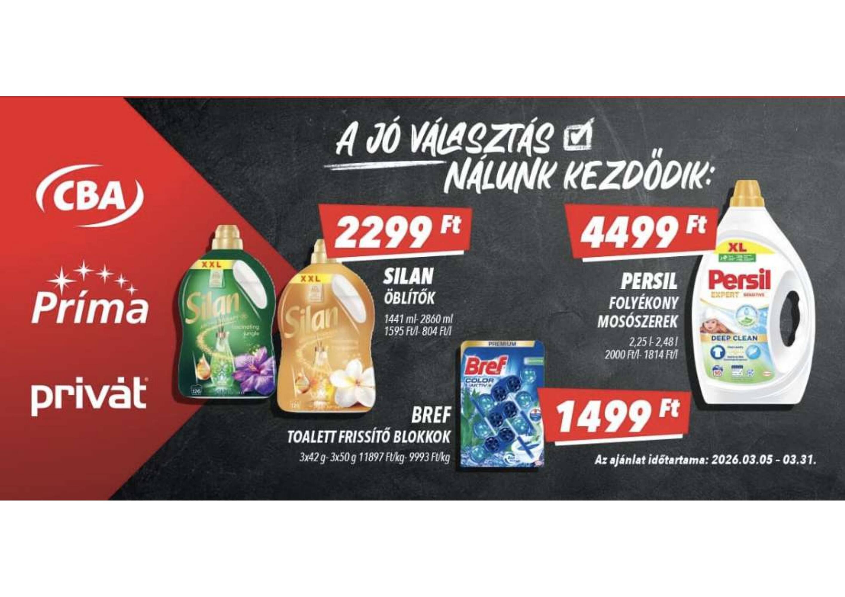 CBA akciós újság (2026-03-05 - 2026-03-31)