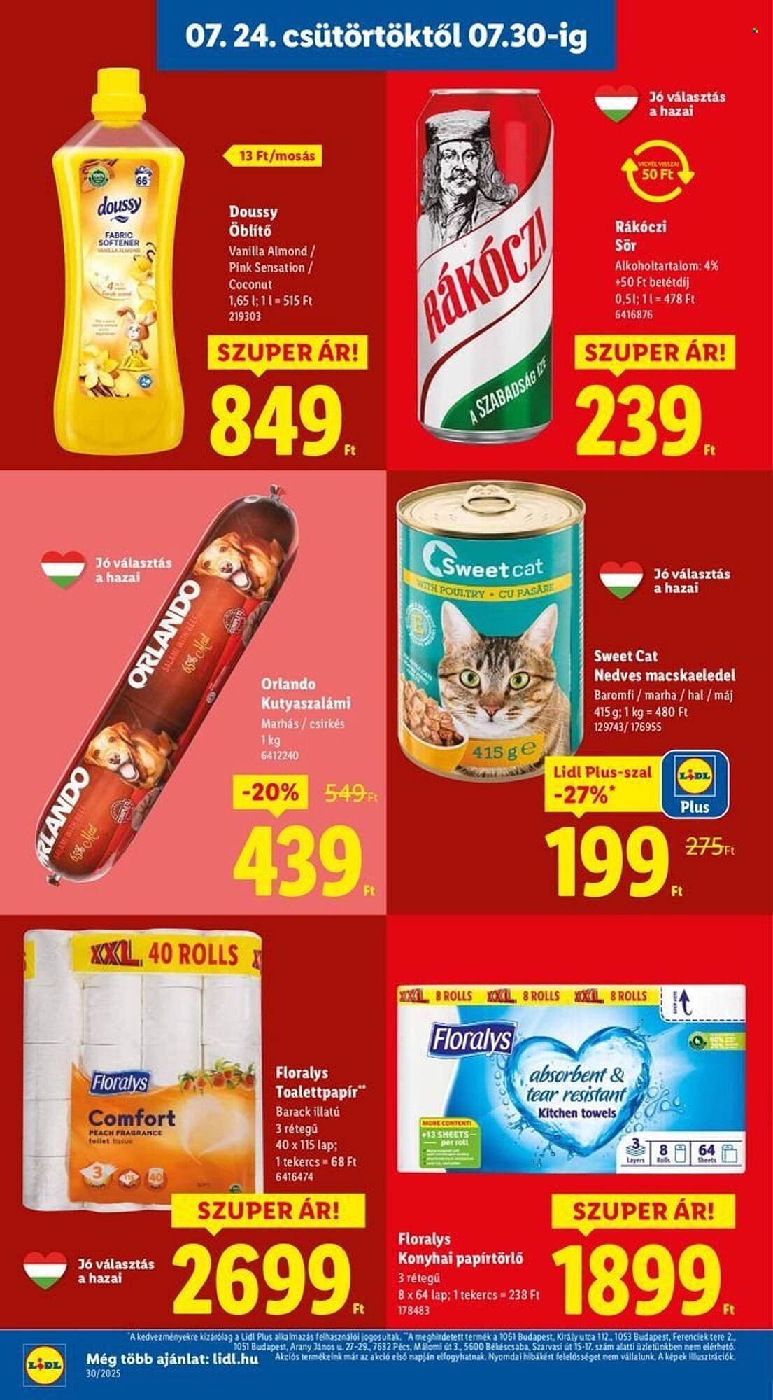 Lidl akciós újság (2025-07-24 - 2025-07-30)