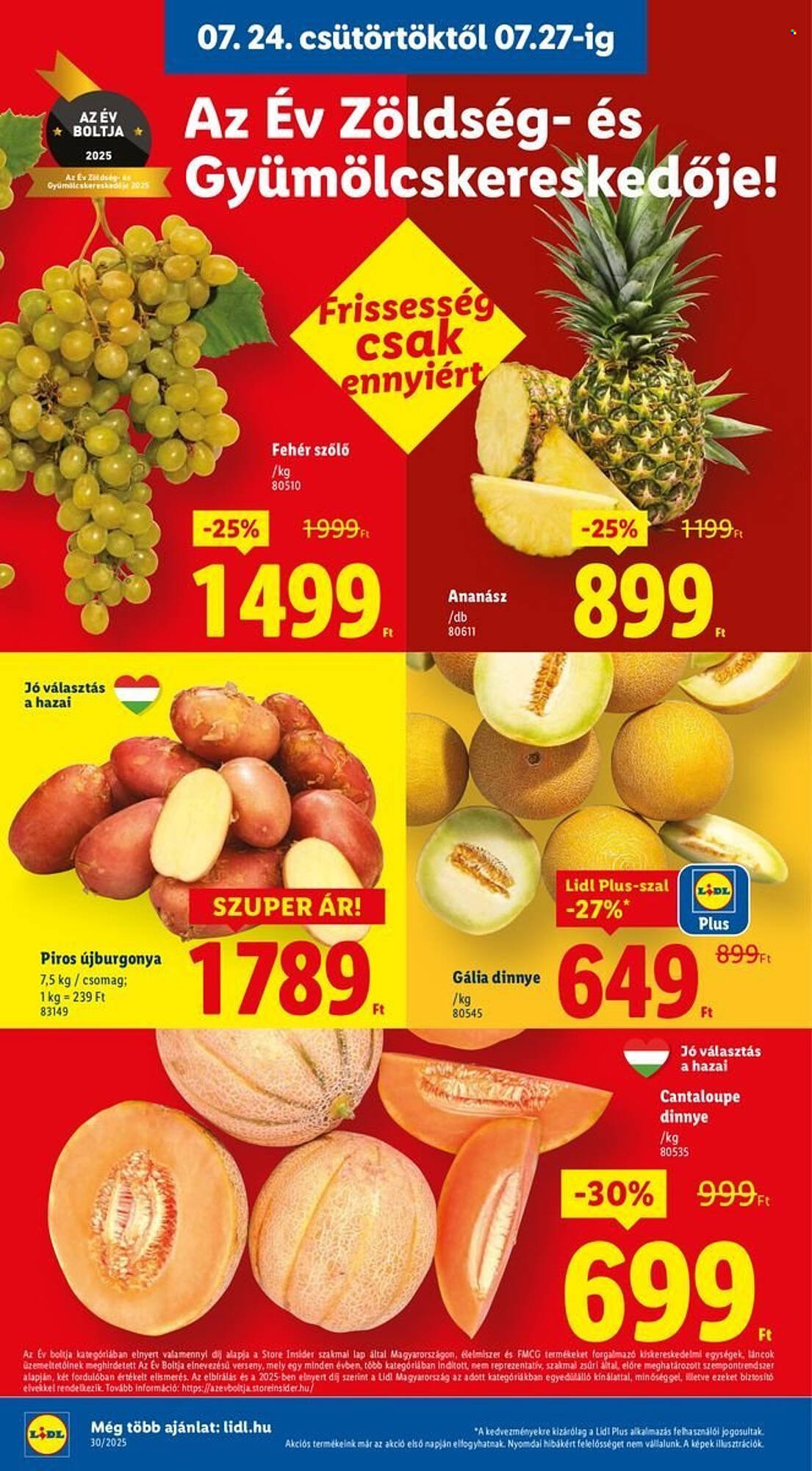 Lidl akciós újság (2025-07-24 - 2025-07-30)