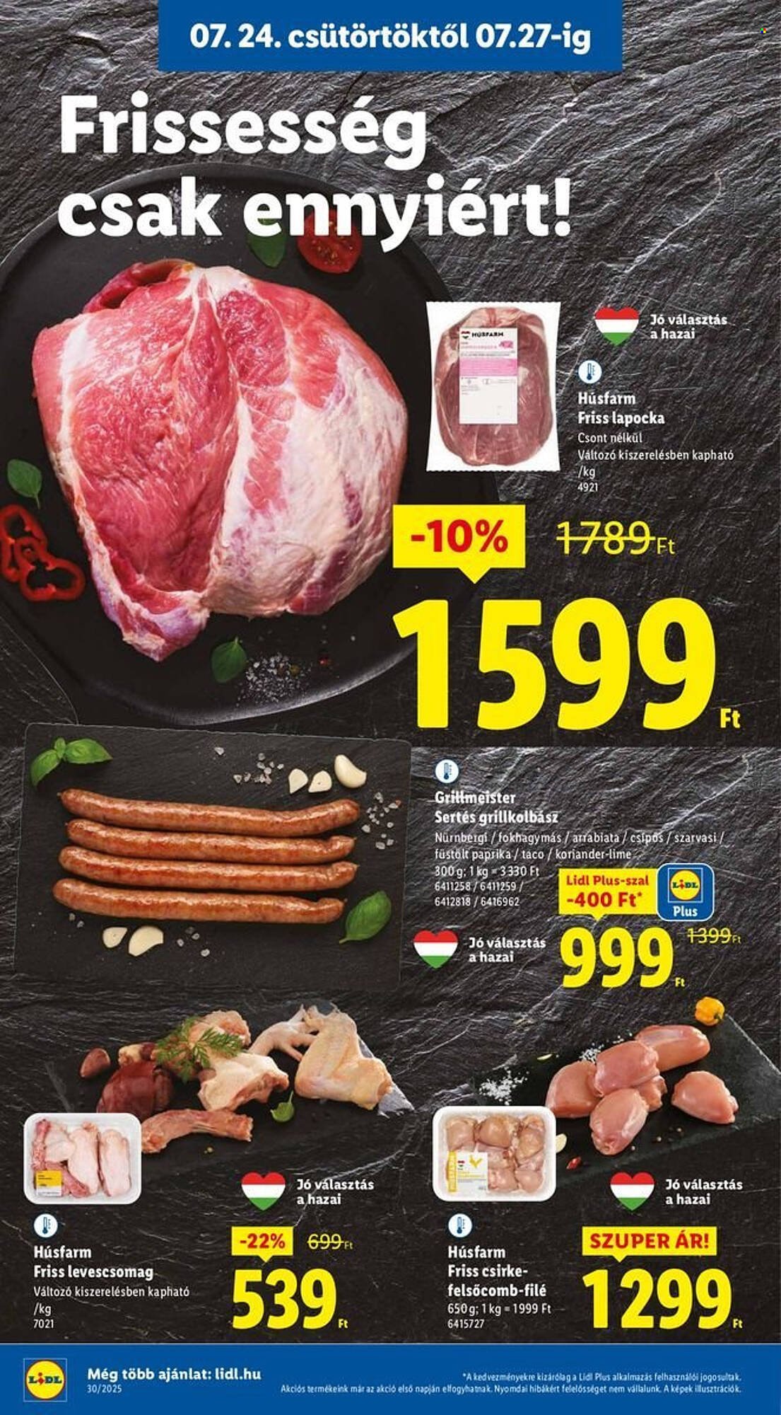Lidl akciós újság (2025-07-24 - 2025-07-30)
