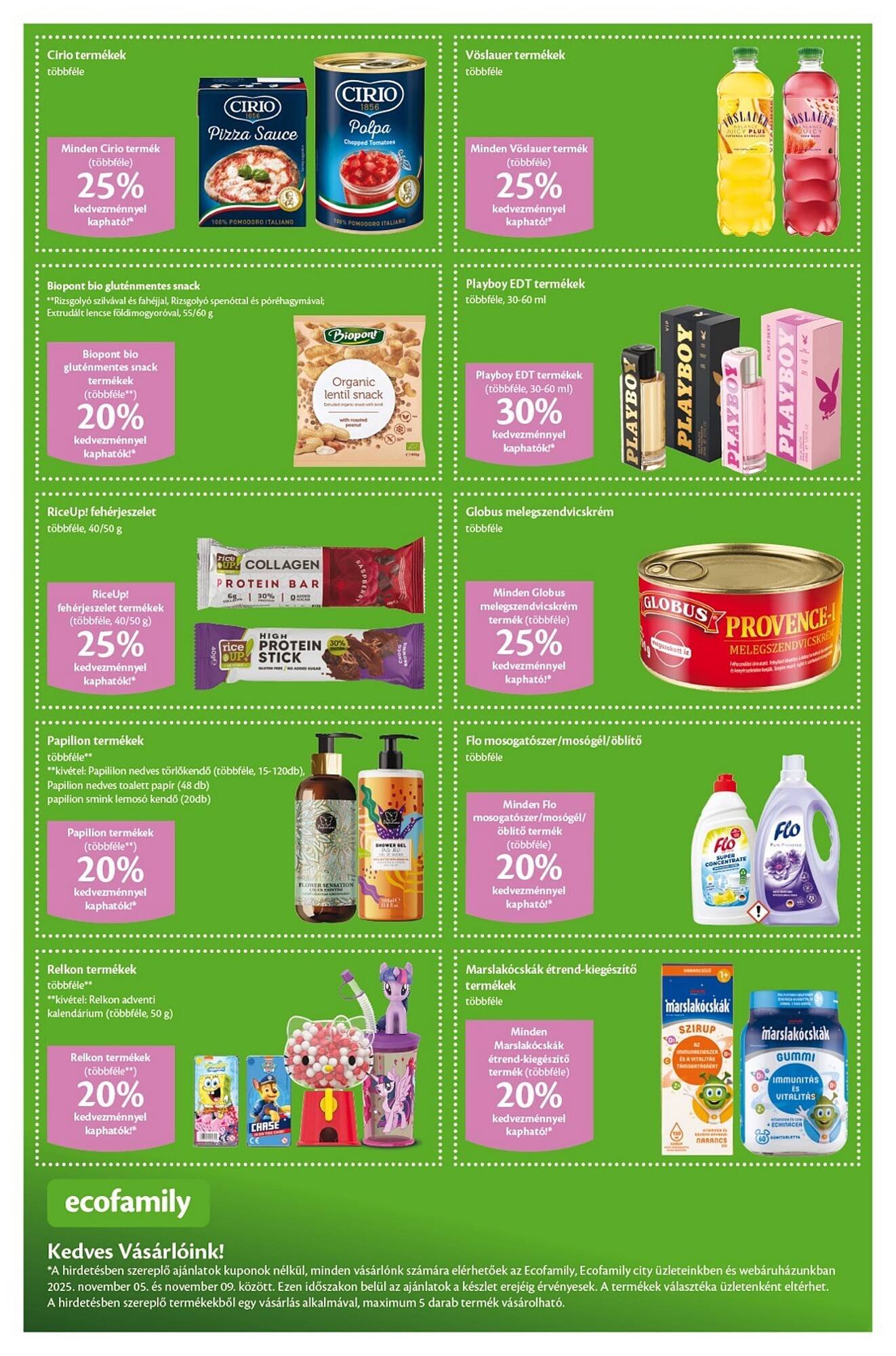 EcoFamily akciós újság (2025-11-05 - 2025-11-09)