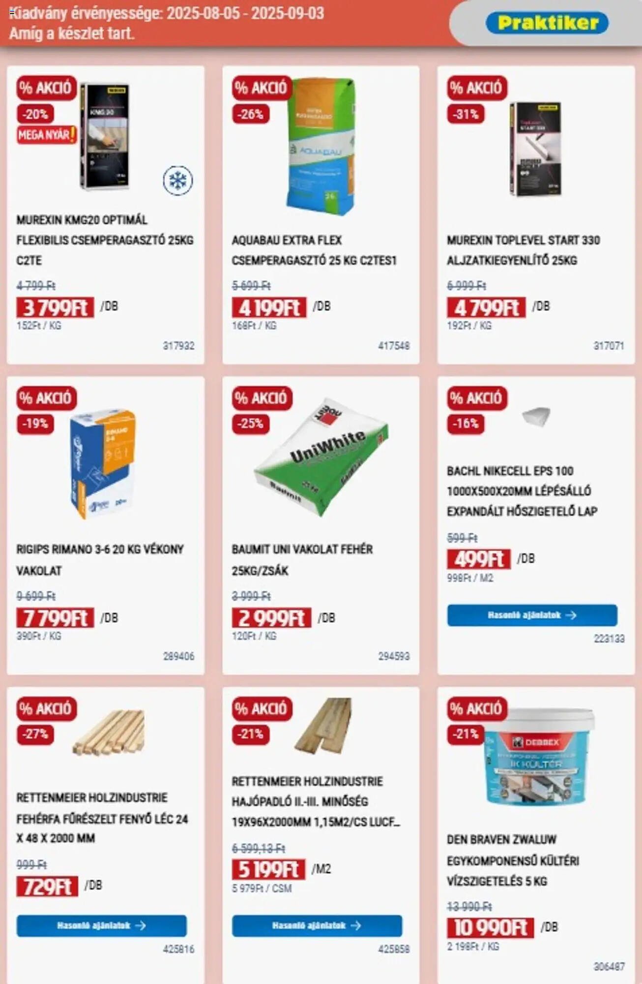 Praktiker akciós újság (2025-08-05 - 2025-09-03)