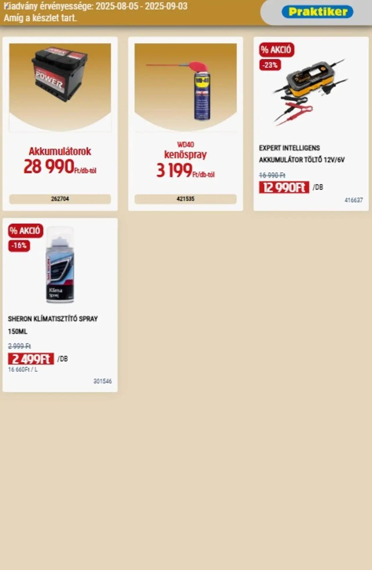 Praktiker akciós újság (2025-08-05 - 2025-09-03)