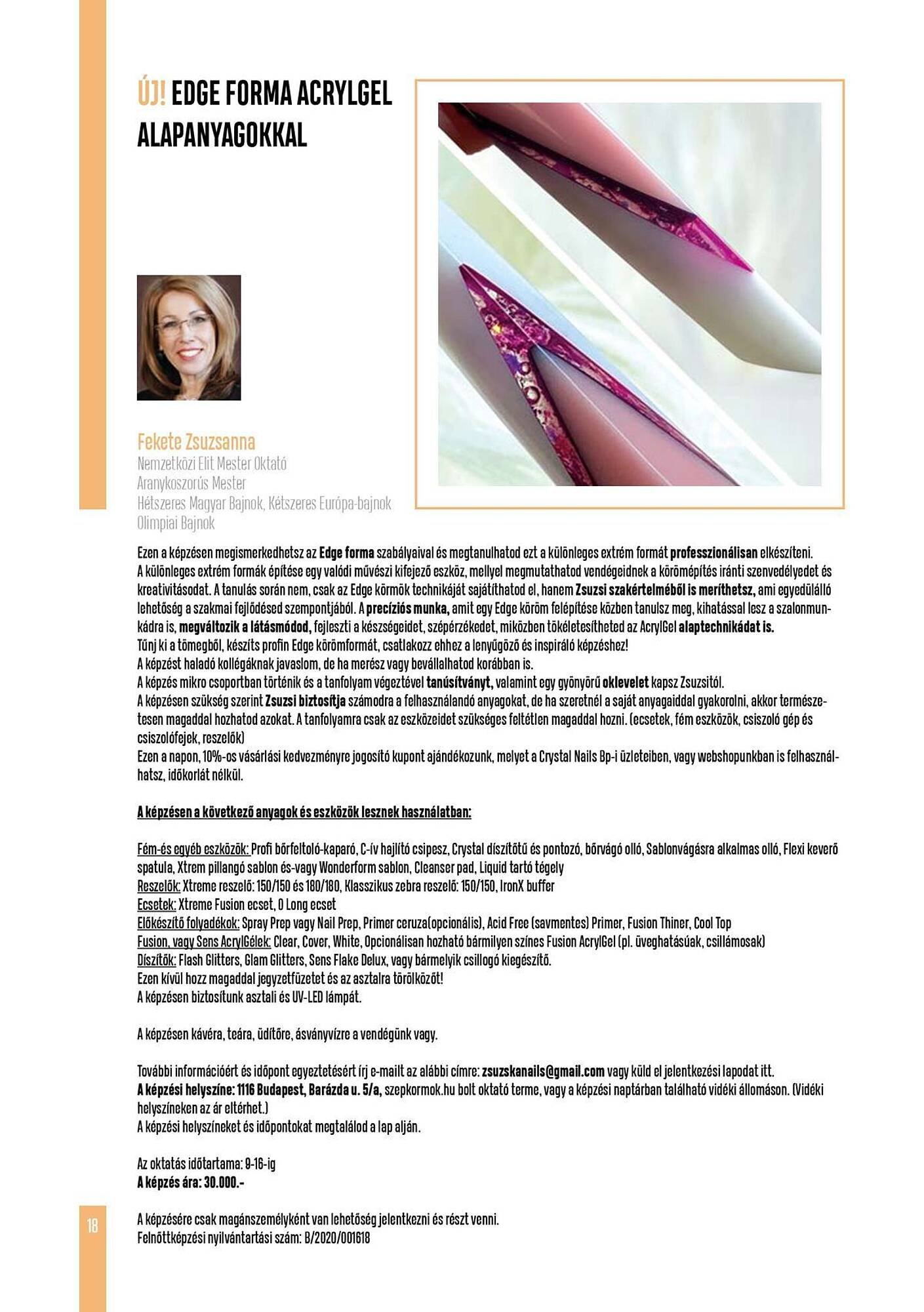 Crystal Nails akciós újság (2025-12-01 - 2025-12-31)