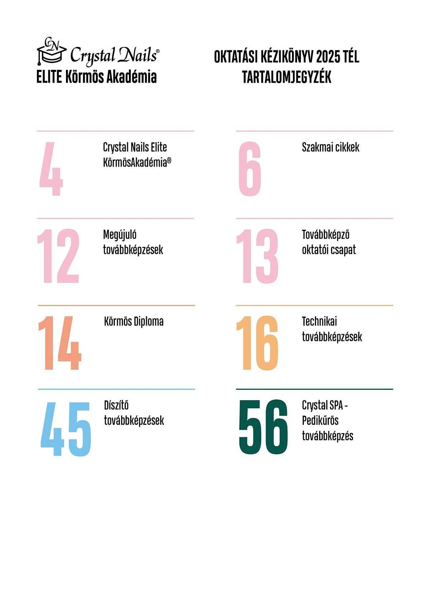 Crystal Nails akciós újság (2025-12-01 - 2025-12-31)