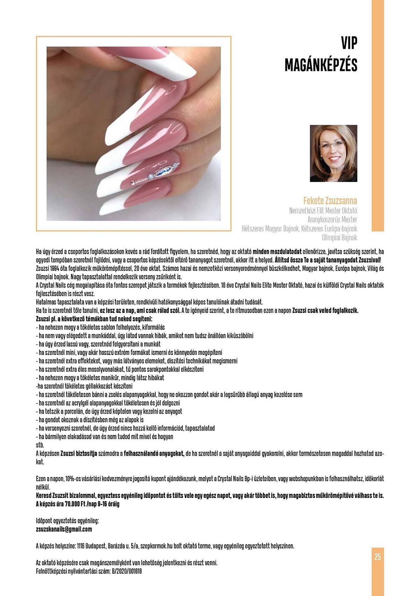 Crystal Nails akciós újság (2025-12-01 - 2025-12-31)