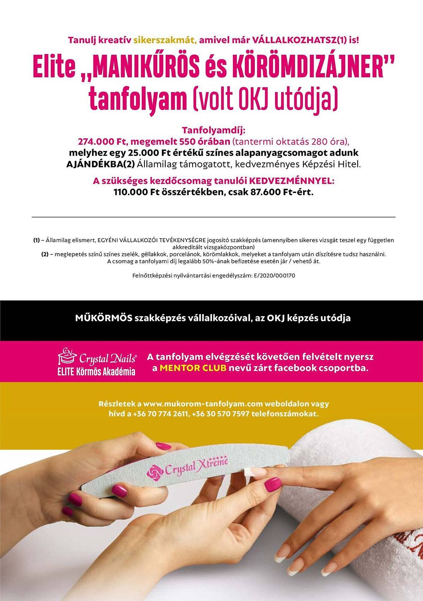 Crystal Nails akciós újság (2025-12-01 - 2025-12-31)