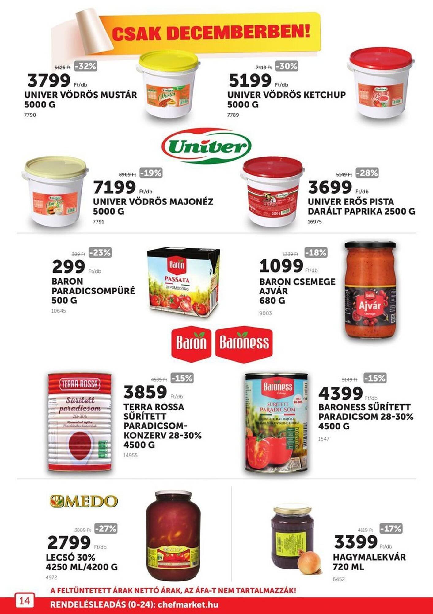 Chef Market akciós újság (2025-12-01 - 2026-01-31)