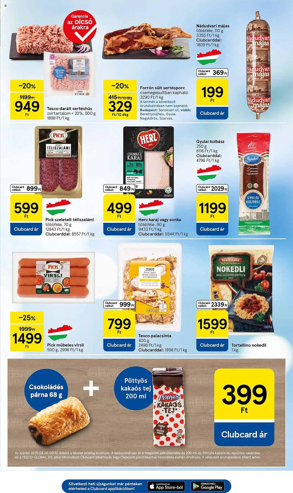 Tesco akciós újság (2025-08-28 - 2025-09-03)