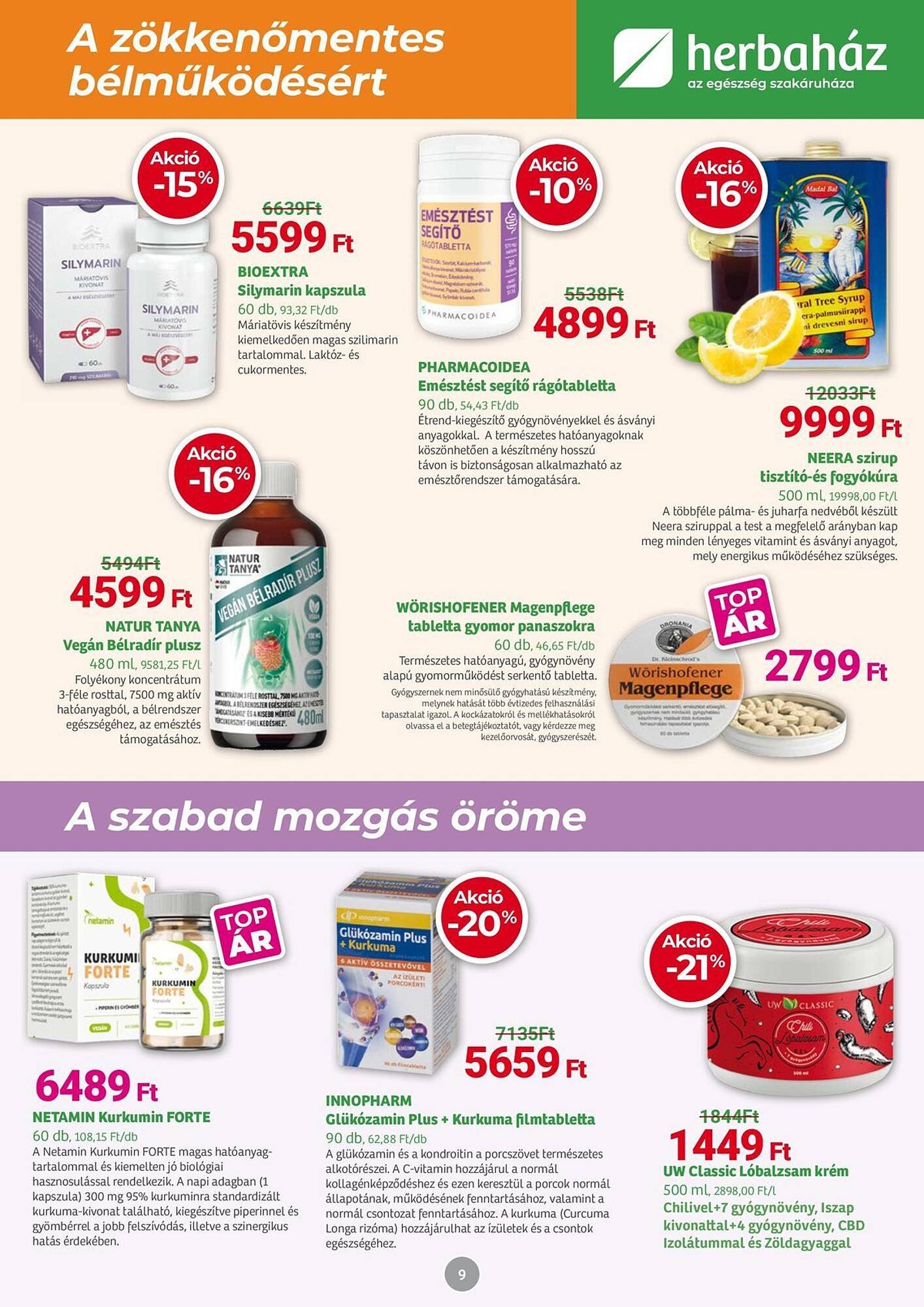 Herbaház akciós újság (2025-09-01 - 2025-10-05)