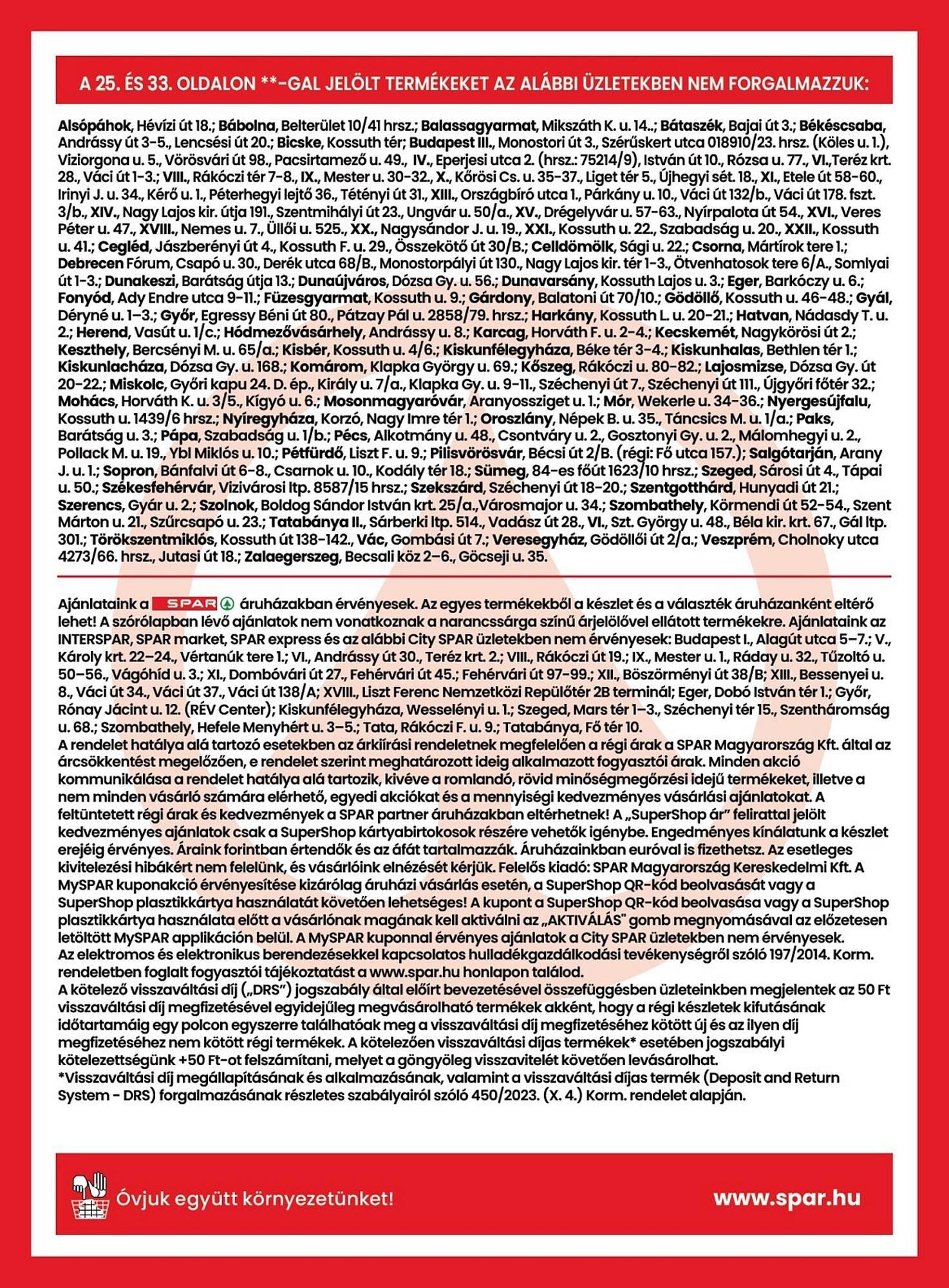 Spar akciós újság (2025-07-24 - 2025-07-30)